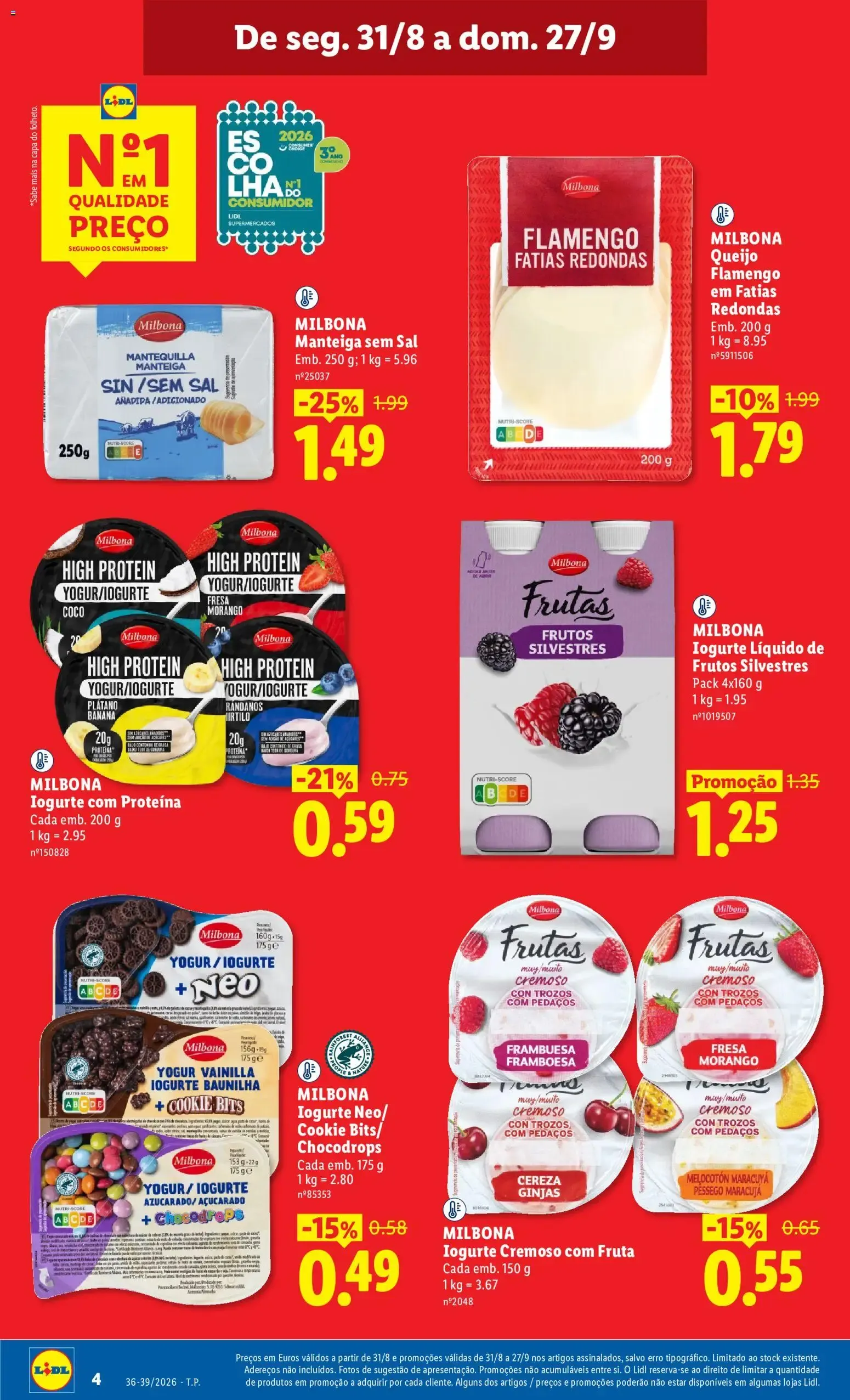 Folheto Lidl: Em setembro, baixar ainda mais os preços vale mesmo a pena. de 1 de setembro até 27 de setembro 2026 - Pagina 4