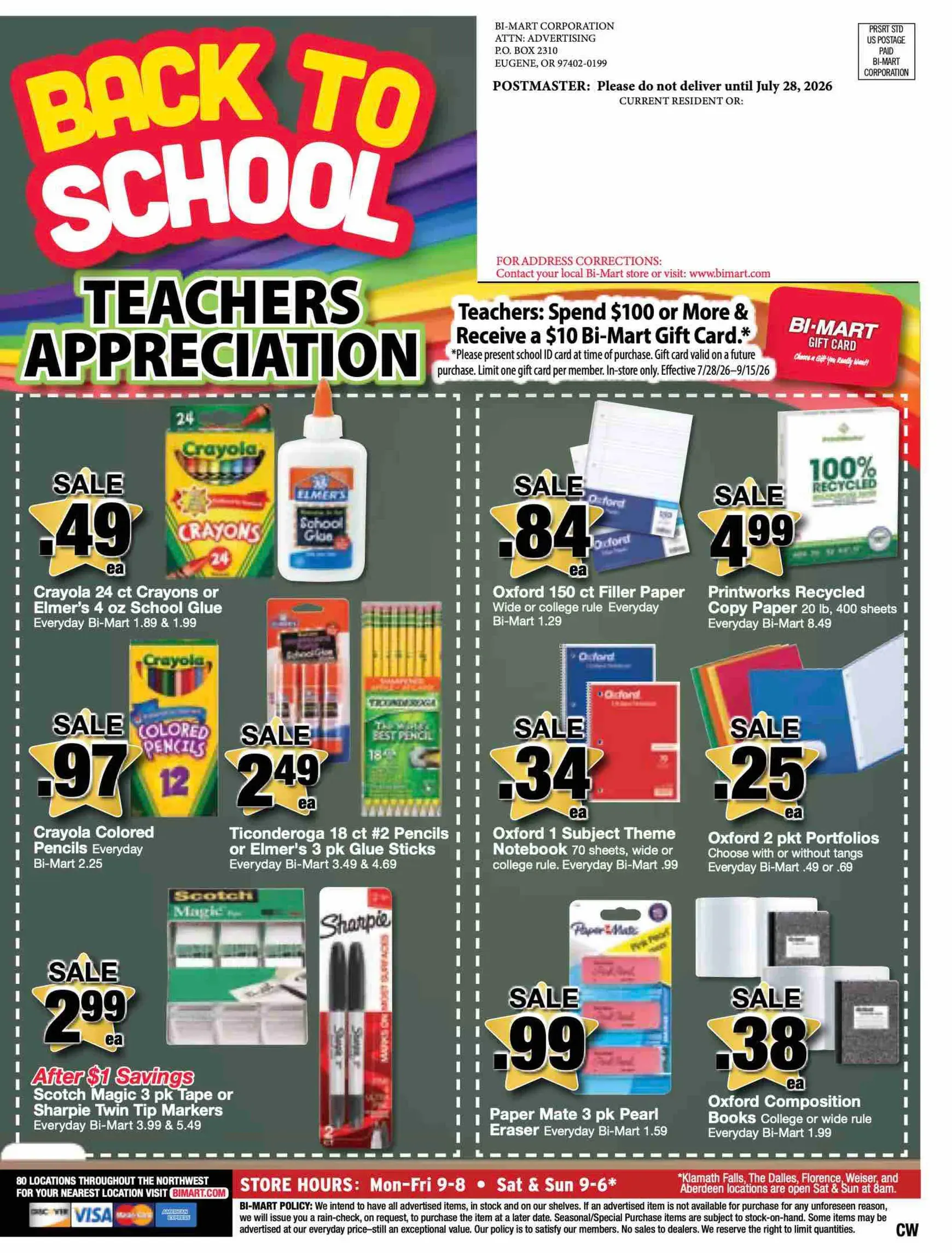 Weekly ad Current Bi-Mart leaflet valid from Tuesday 07/28/2026 to Monday 08/17/2026 from July 28 to August 17 2026 - Page 12