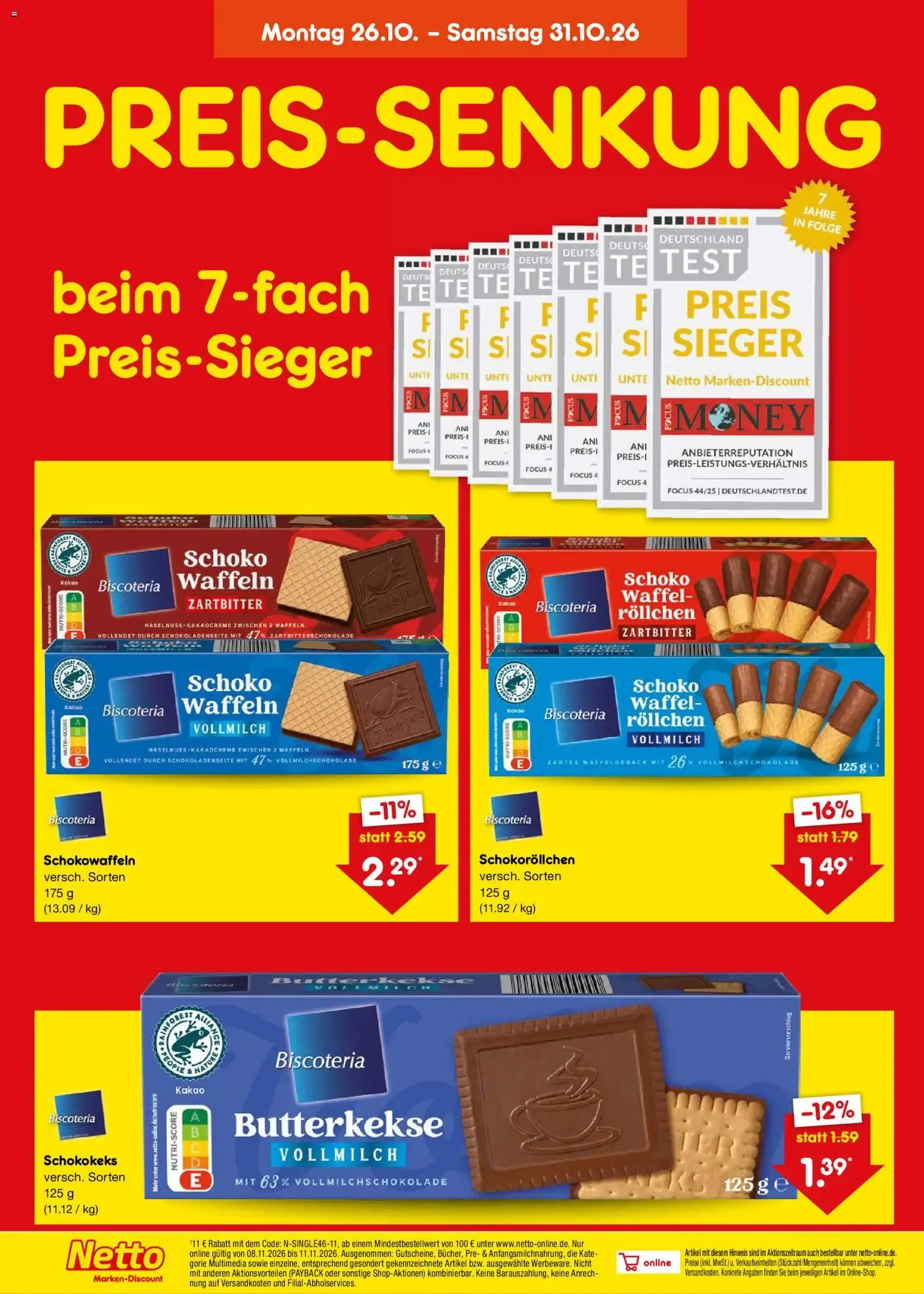Netto Marken-Discount Prospekt (ab 26.10.2026) » Angebote von 26. Oktober bis 30. Oktober 2026 - Prospekt seite 4