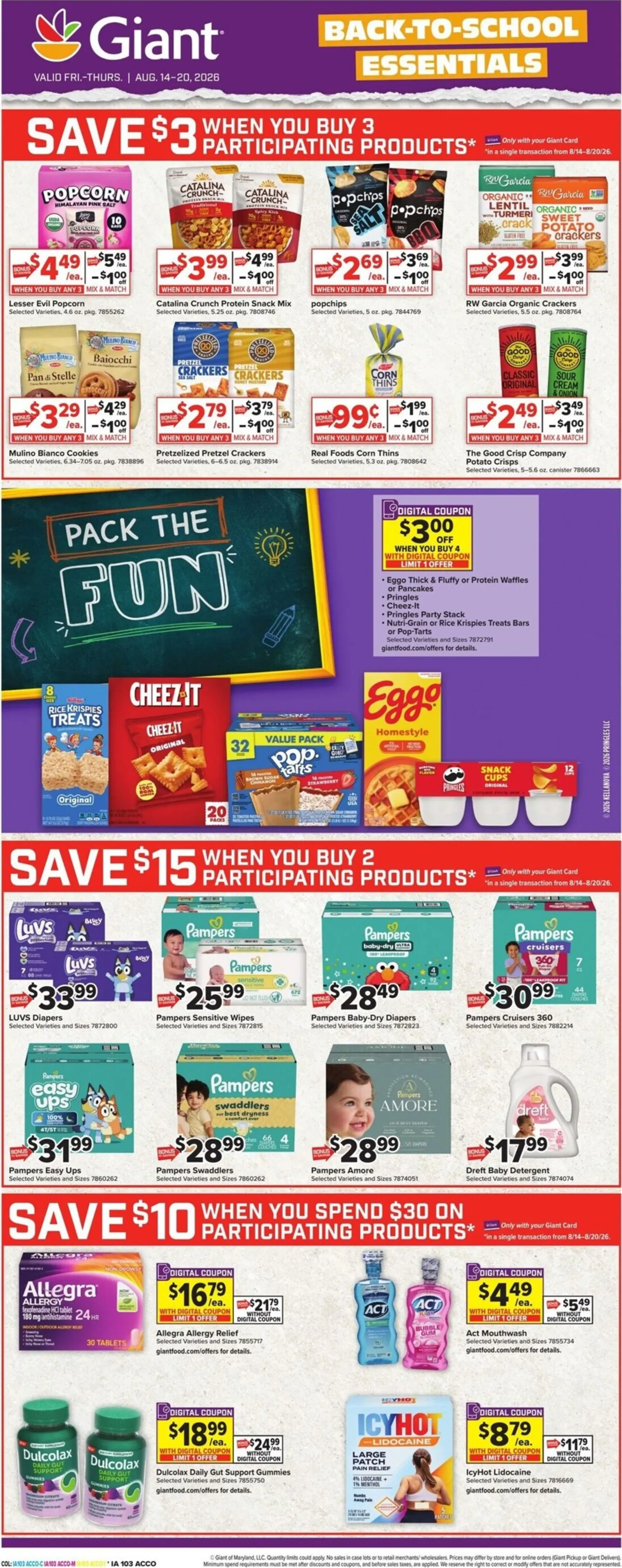 Weekly ad Current Giant leaflet valid from Friday 08/14/2026 to Thursday 08/20/2026 from August 14 to August 20 2026 - Page 13