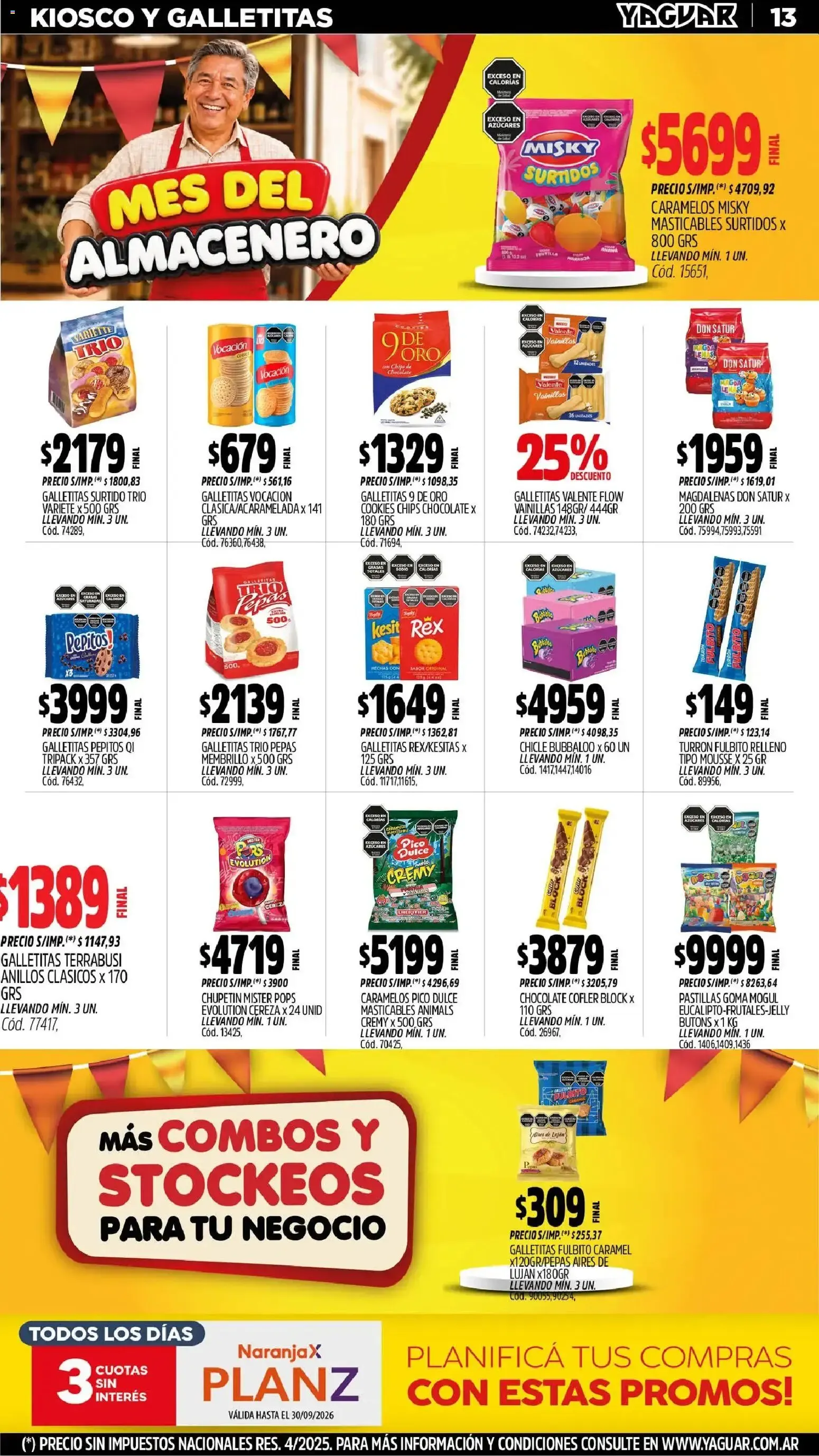 Ofertas de Mayorista Yaguar - Mes del Almacenero 31 de agosto al 6 de septiembre 2026 - Página 13 del catálogo