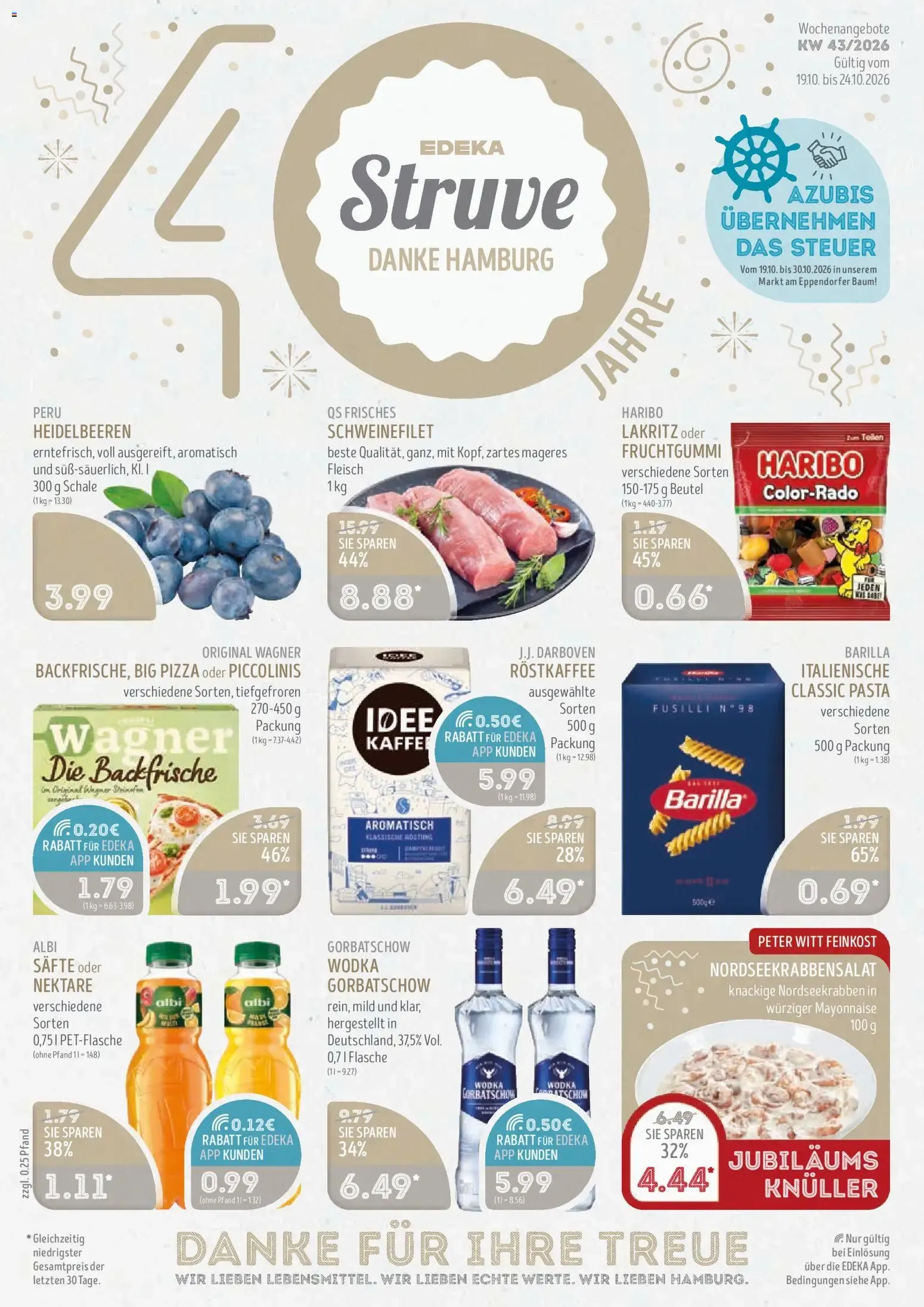 Edeka Struve Prospekt (ab 19.10.2026) zum Blättern von 19. Oktober bis 24. Oktober 2026 - Prospekt seite 1