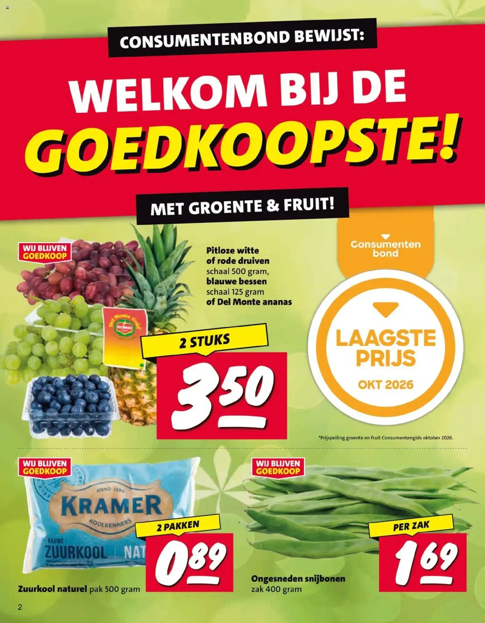 Nettorama Merkendiscount - Welkom bij de Goedkoopste! van 26 oktober tot 1 november 2026 - Folder pagina 2