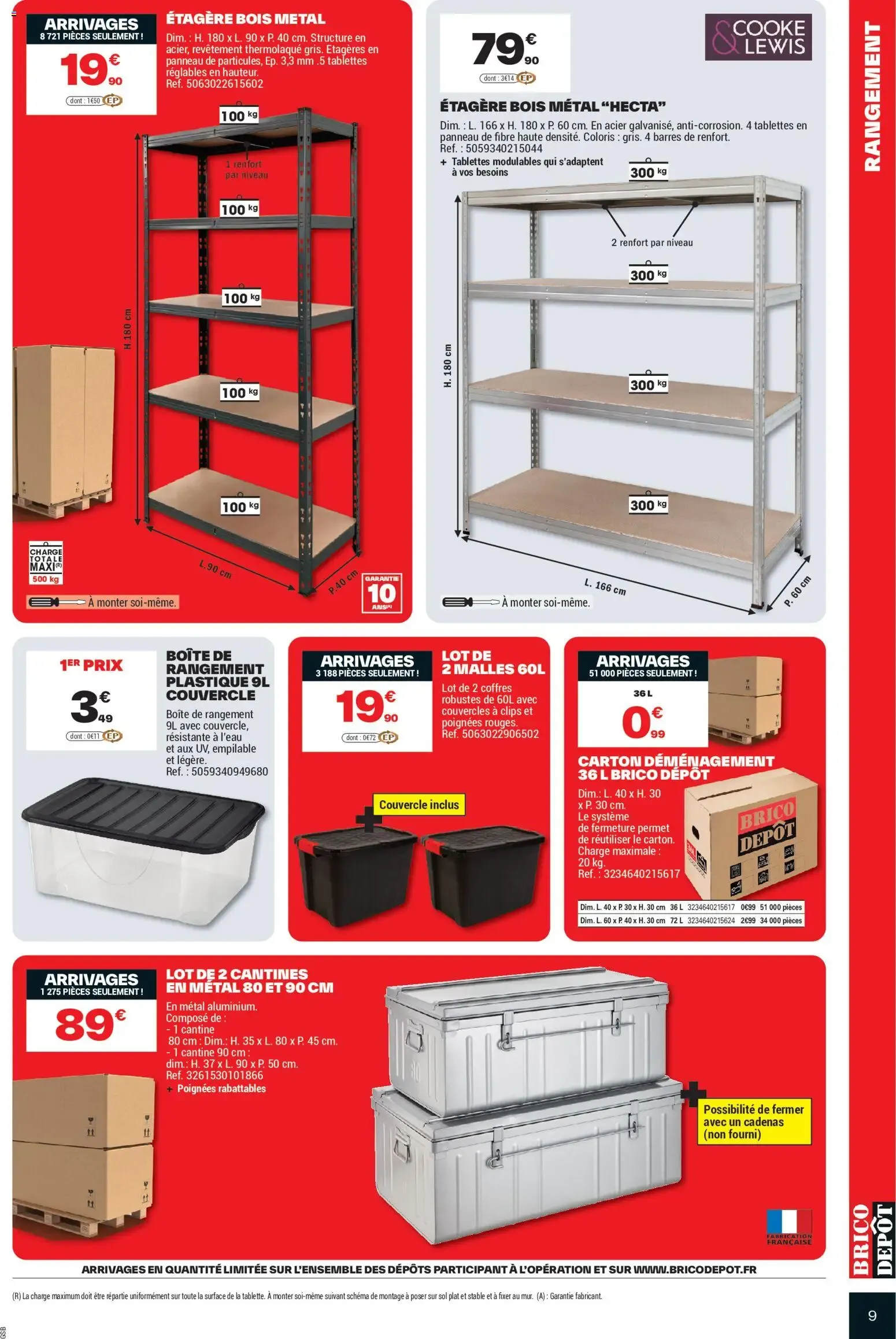 Brico Dépôt catalogue à partir du 21/08/2026 - promo en ligne du 21 août au 3 septembre 2026 - Catalogue page 9