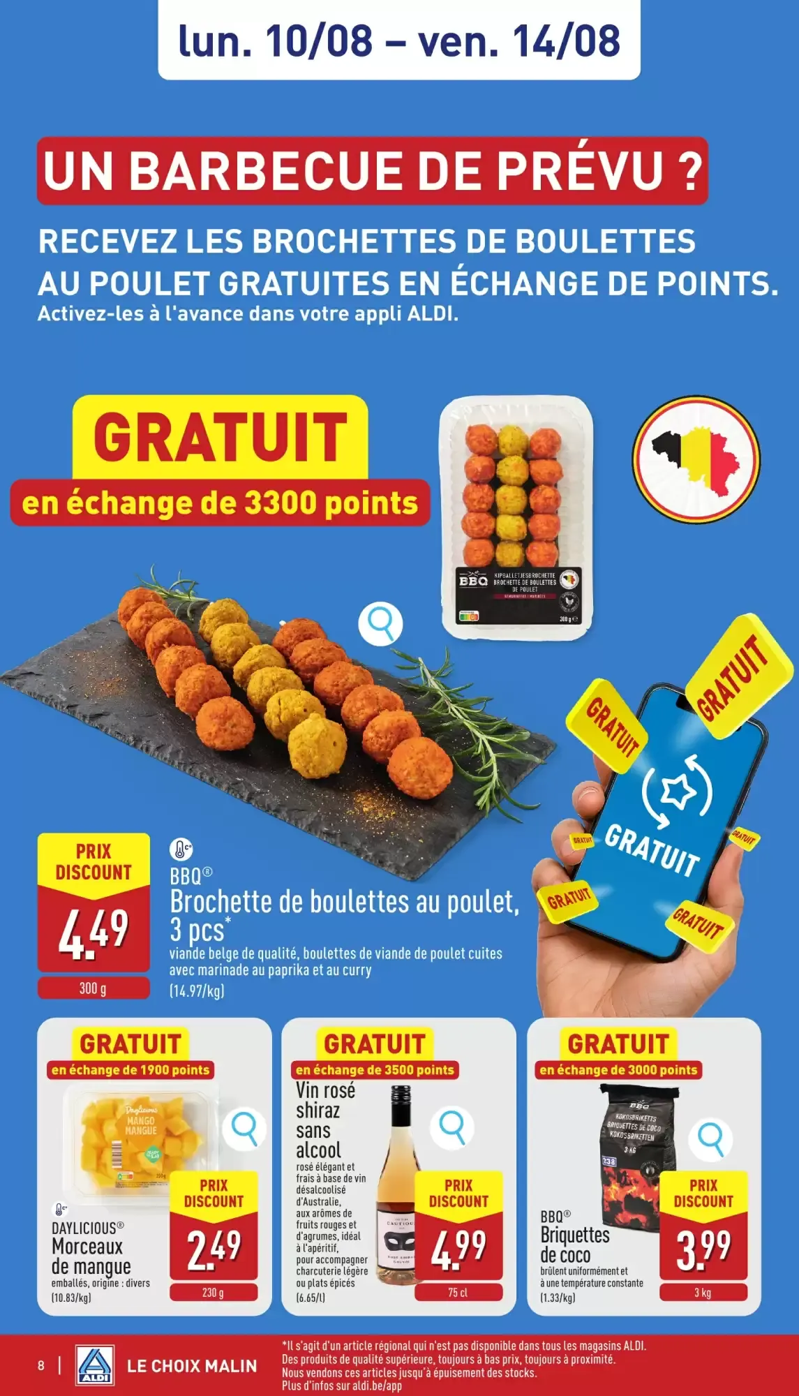 ALDI Dépliant du lun. 10/08 au ven. 14/08 van 10 augustus tot 14 augustus 2026 - folder pagina 8
