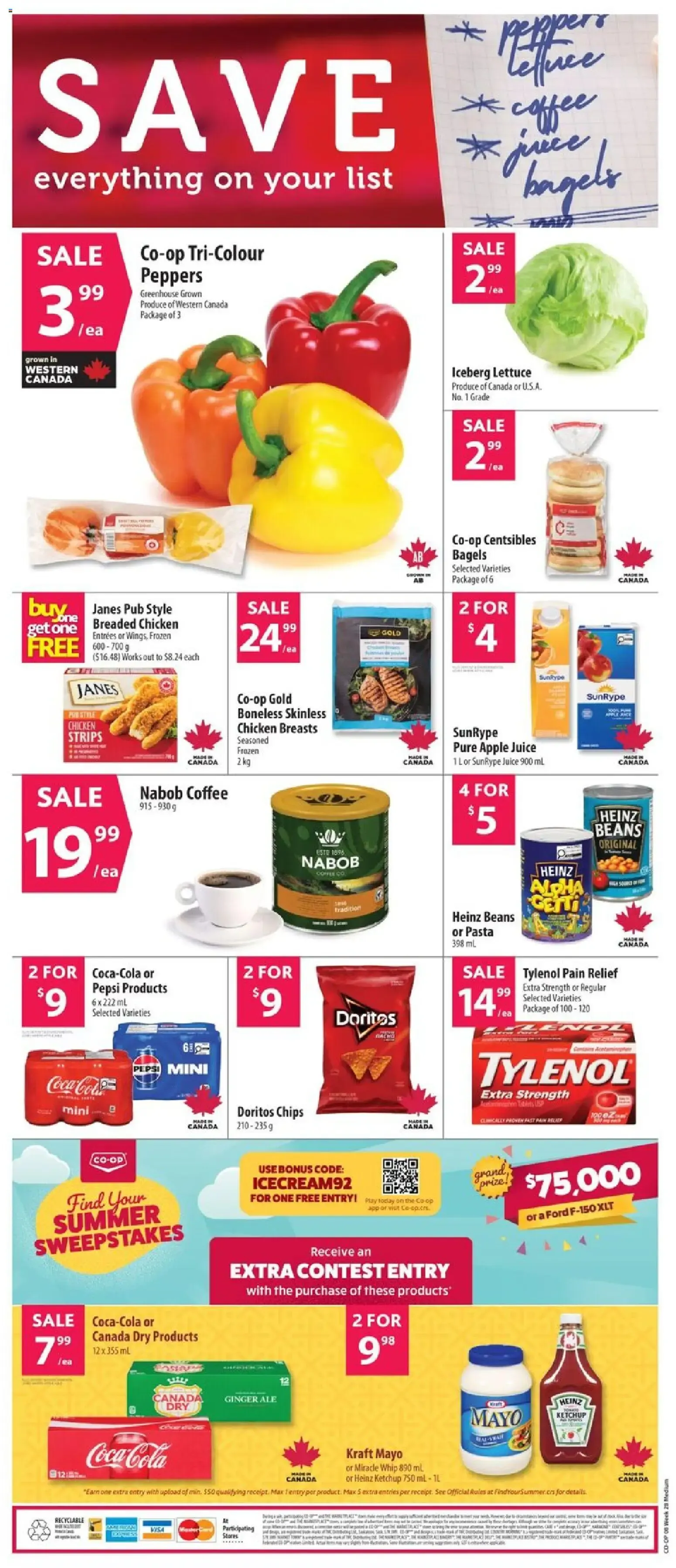 Co-op Food weekly flyer / circulaire from Jul 9, 2025 > weekly specials & deals from July 9 to July 15 2025 - flyer page 2