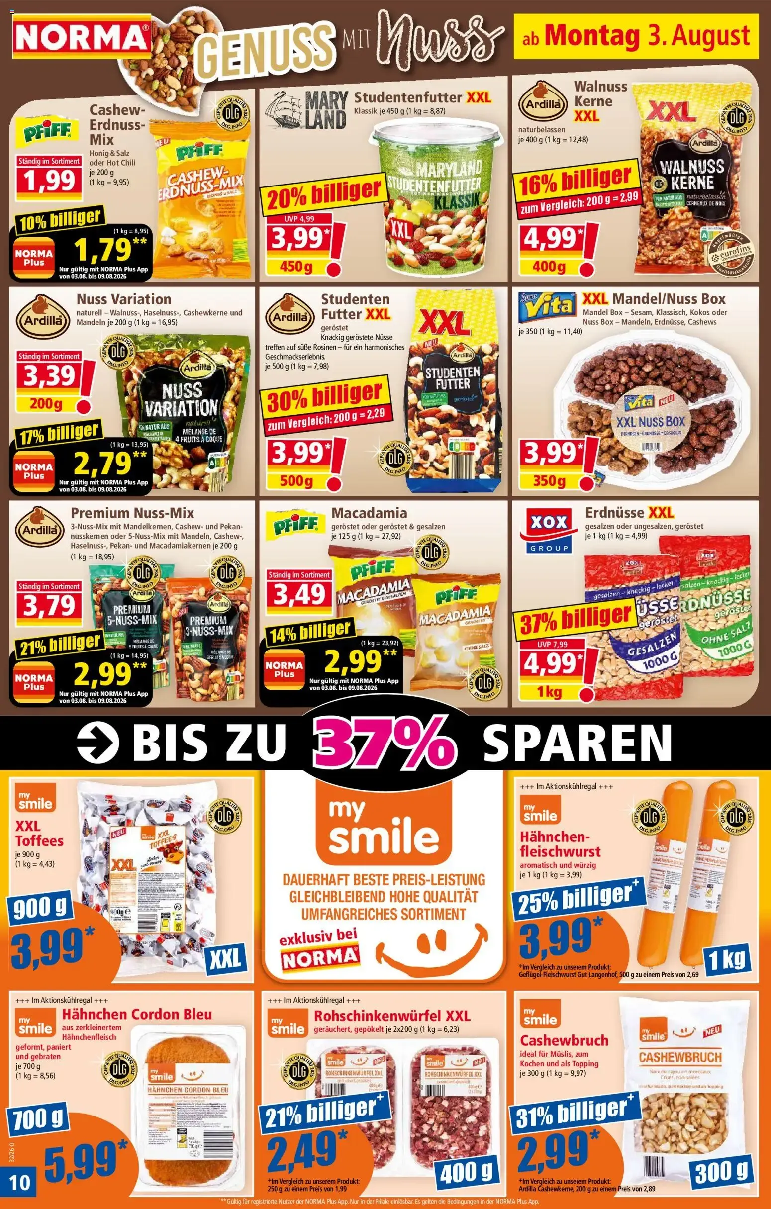 NORMA Mehr fürs Geld. Coole SOMMERBASICS von 3. August bis 9. August 2026 - Prospekt seite 10