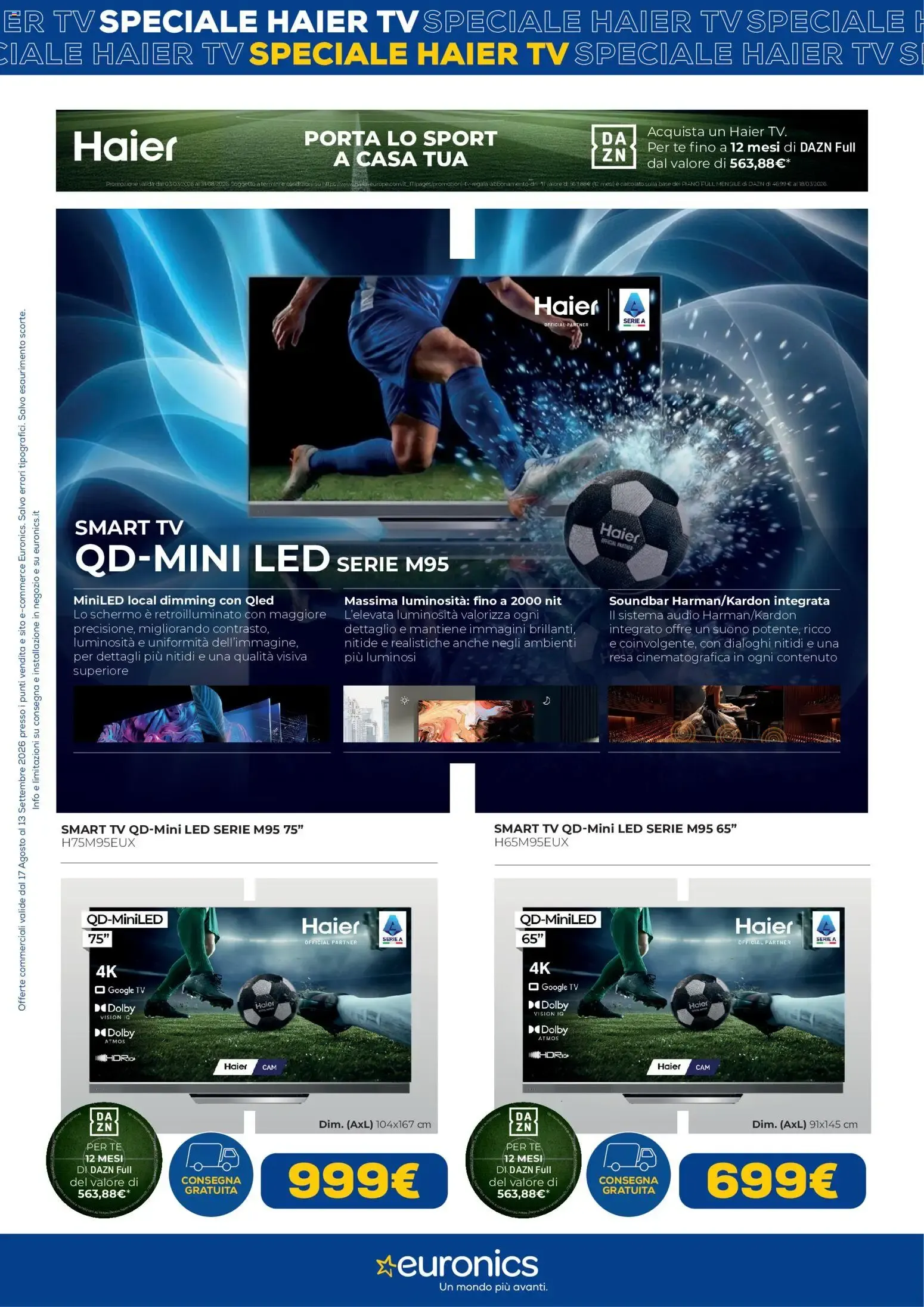 Nuovo Euronics volantino Haier TV dal 17/08/2026 > offerte anteprima 🛍️ da 17 agosto a 13 settembre di 2026 - Pagina del volantino 3
