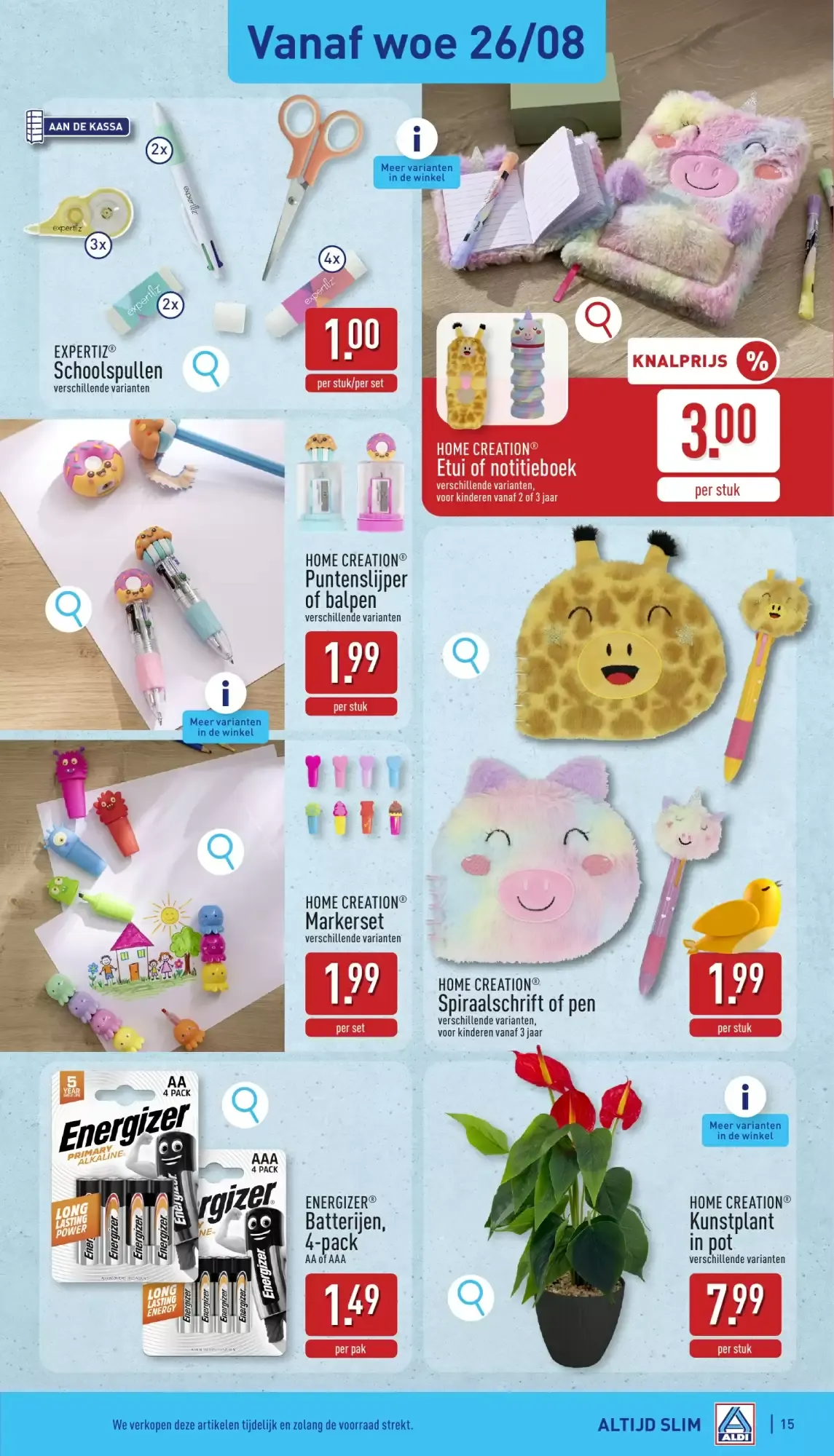 ALDI Folder van ma 24/08 t.e.m. zat 29/08 van 24 augustus tot 29 augustus 2026 - folder pagina 15