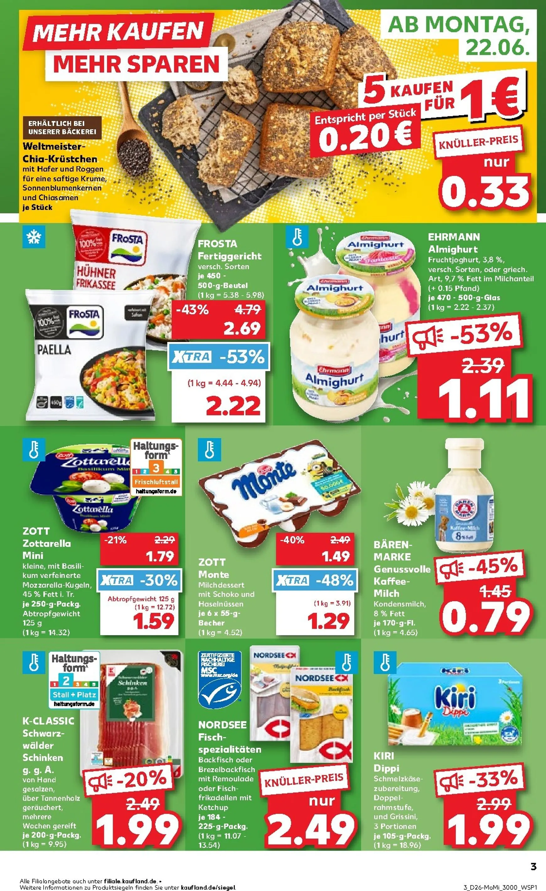 Kaufland - Angebote ab Montag Prospekt – von Montag 22.06.2026 bis Mittwoch 24.06.2026 von 22. Juni bis 24. Juni 2026 - Prospekt seite 3