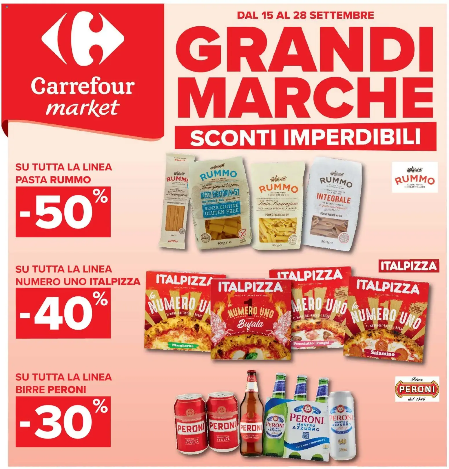 Nuovo Carrefour volantino Market Grandi Marche dal 15/09/2026 > offerte anteprima 🛍️ da 15 settembre a 28 settembre di 2026 - Pagina del volantino 1