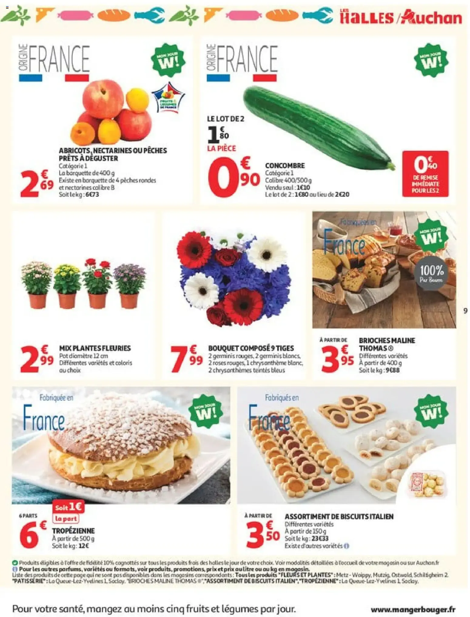 Auchan - Tops, Halles supers à partir du 07/07/2026 - promo en ligne du 7 juillet au 11 juillet 2026 - Catalogue page 9