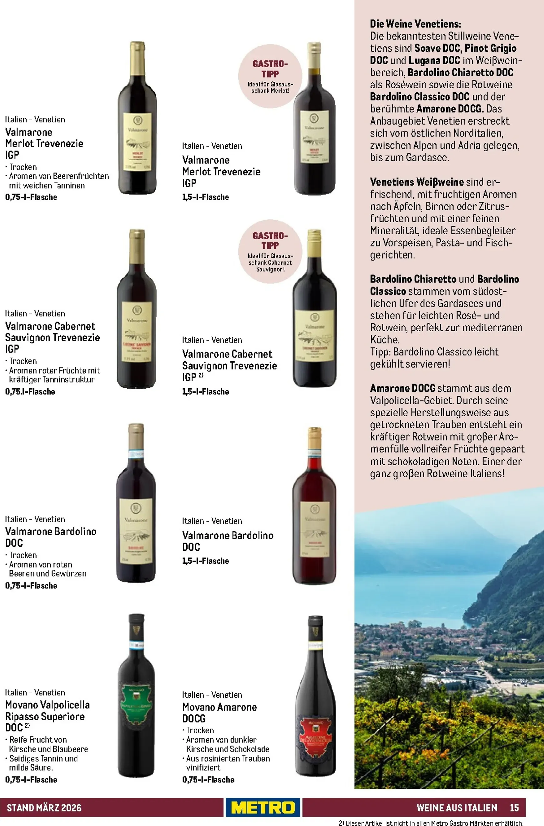 Sortimentskatalog Hauswein: Für jeden Anlass der passende Tropfen von 1. März bis 31. Dezember 2026 - Prospekt seite 15