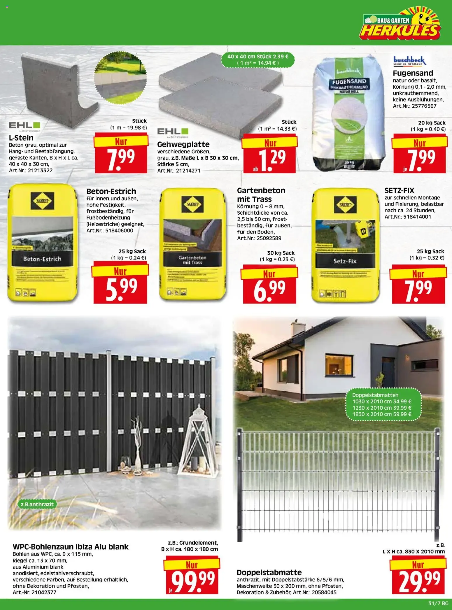 HERKULES Bau & Garten (ab 27.07.2026) zum Blättern von 27. Juli bis 1. August 2026 - Prospekt seite 7