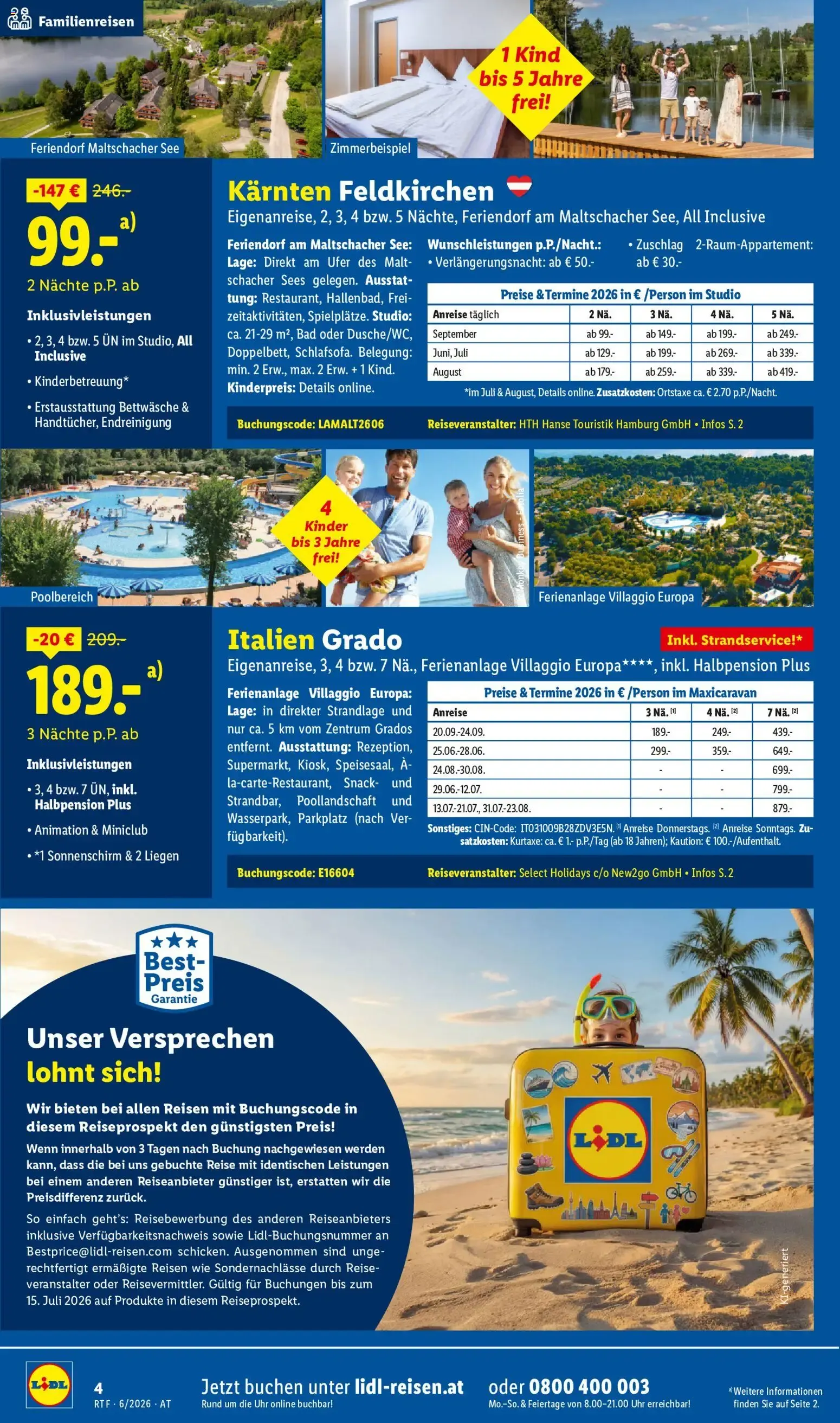 Lidl Reisen - Traumurlaub von 13. Juni bis 15. Juli 2026 - Flugblätt seite 4