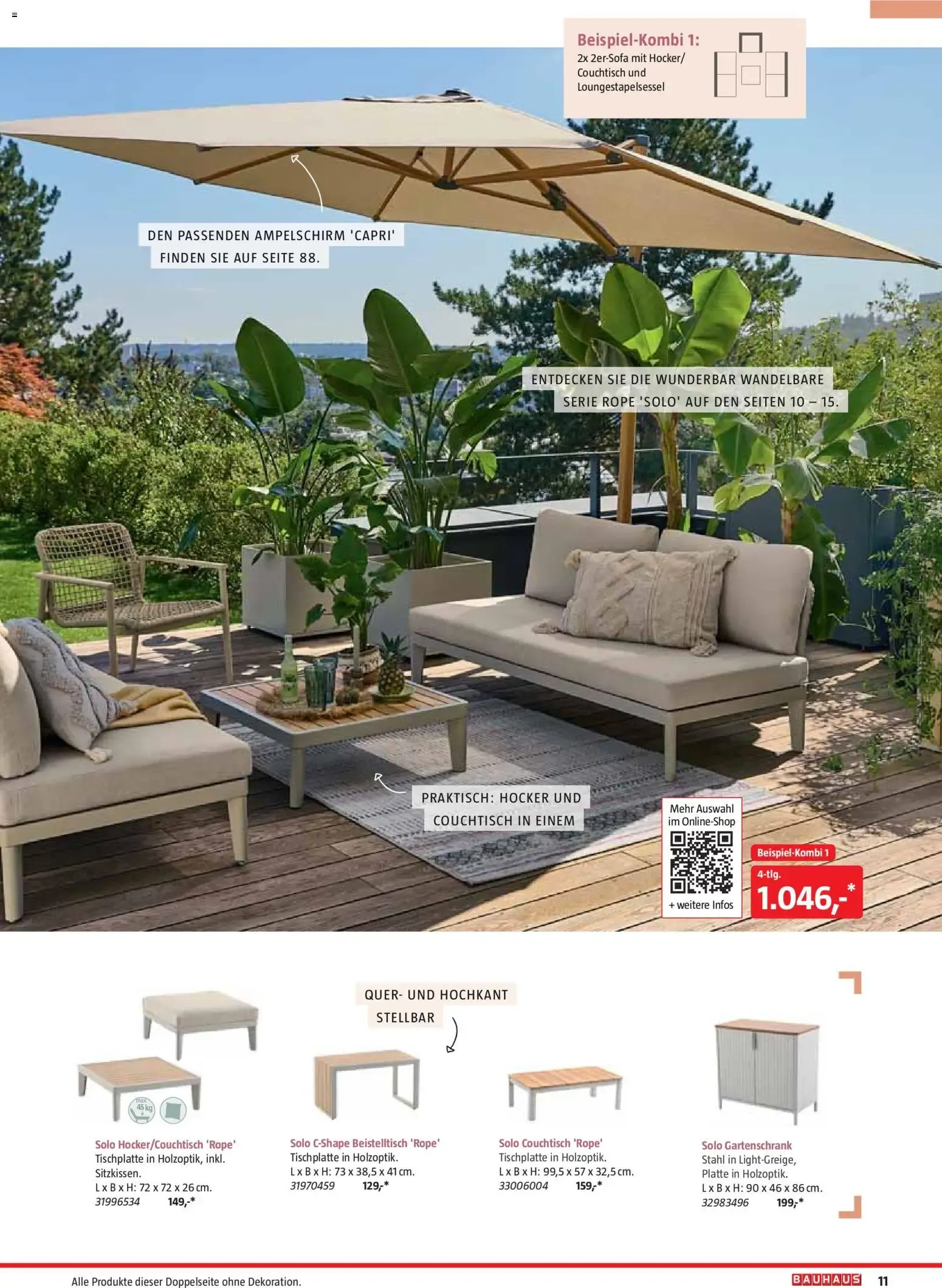 Bauhaus Freizeit im Garten von 01.05.2026 - Aktuelle Angebote von 1. Mai bis 30. Juni 2026 - Flugblätt seite 11