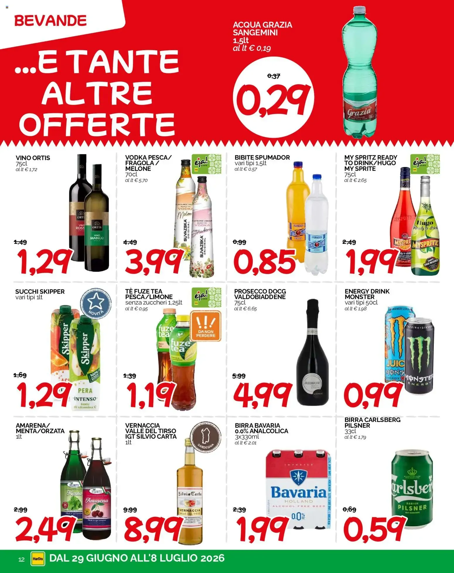 HarDis volantino dal 29/06/2026 - online Offerte da 29 giugno a 8 luglio di 2026 - Pagina del volantino 12