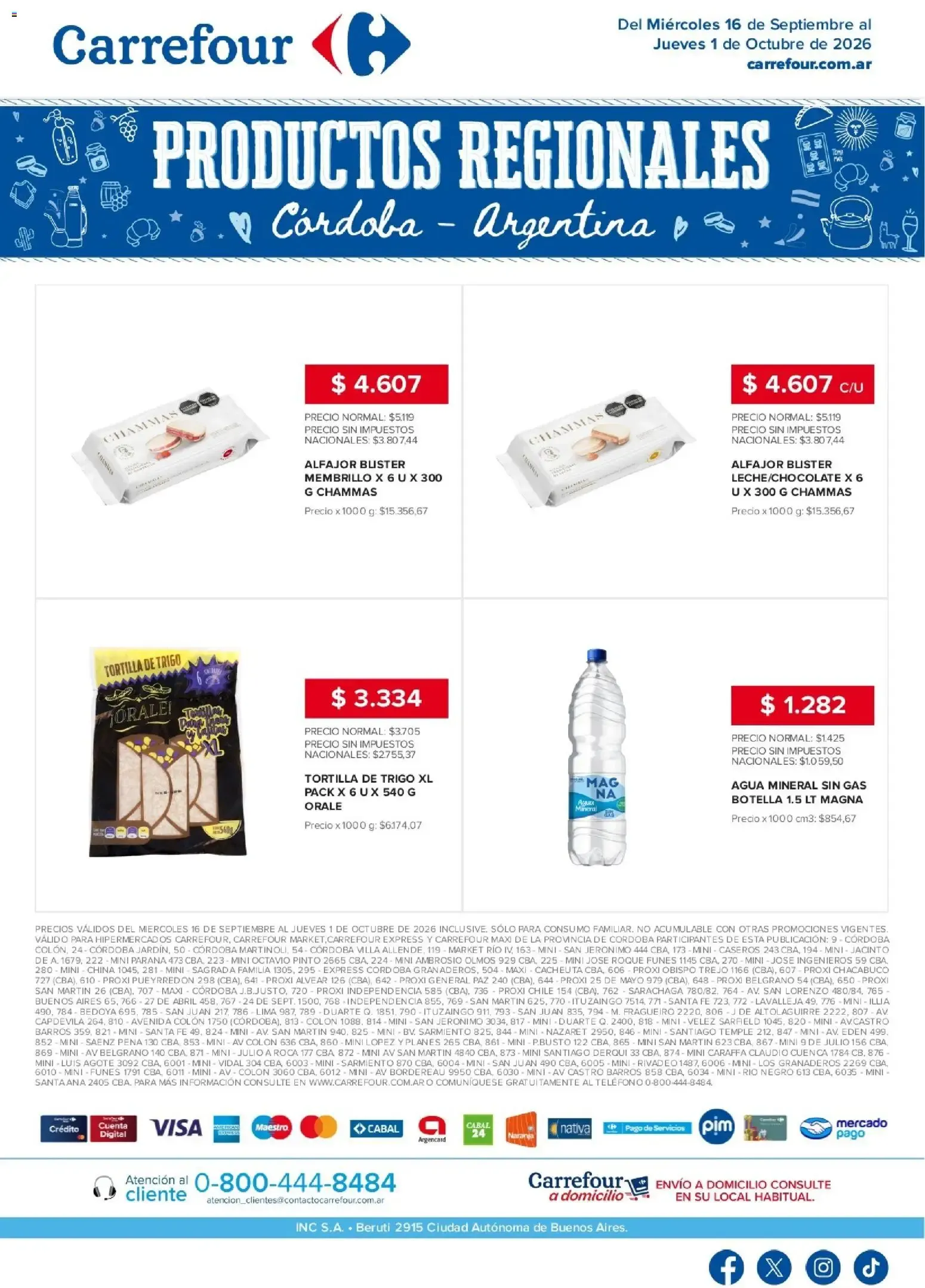 Ofertas de Carrefour - Regionales | Córdoba || del 16/09/2026 - 01/10/2026 || Promociones 16 de septiembre al 1 de octubre 2026 - Página 1 del catálogo