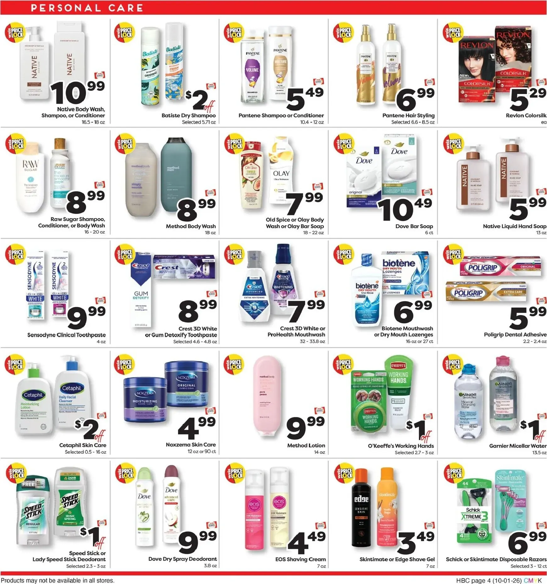 Weekly ad Current Weis Markets - Health & Home leaflet valid from Thursday 10/01/2026 to Wednesday 10/28/2026 from October 1 to October 28 2026 - Page 4
