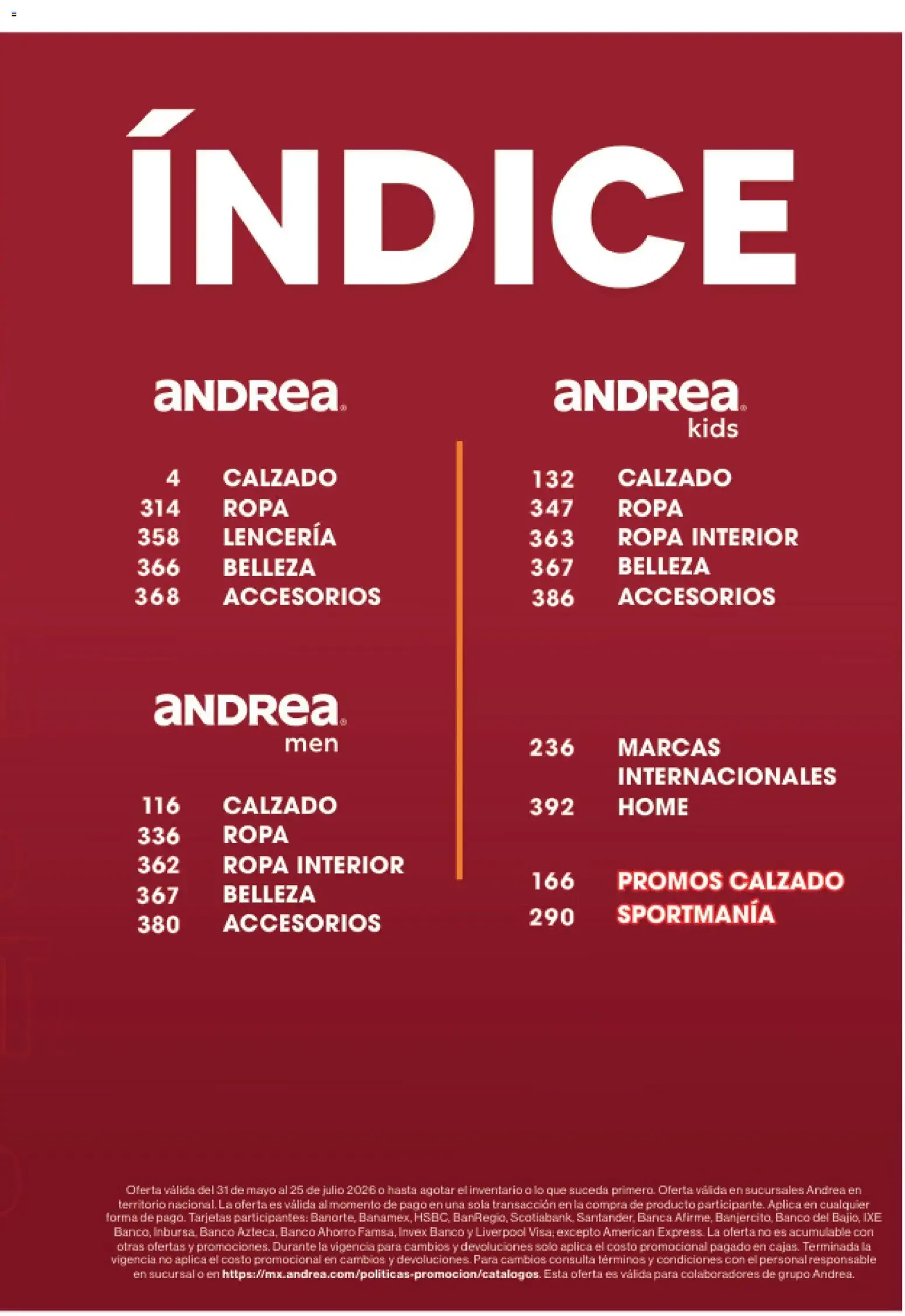 Catálogo de Andrea + Outlet Liquidación Primavera 31 de mayo al 25 de julio 2026 - Pagina 3