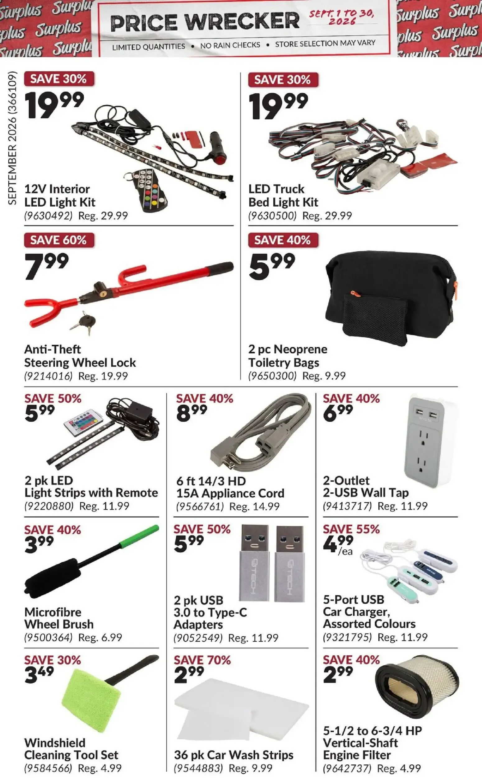 Princess Auto flyer- Price Wrecker from Sep 1, 2026 > weekly specials & deals from September 1 to September 30 2026 - flyer page 17