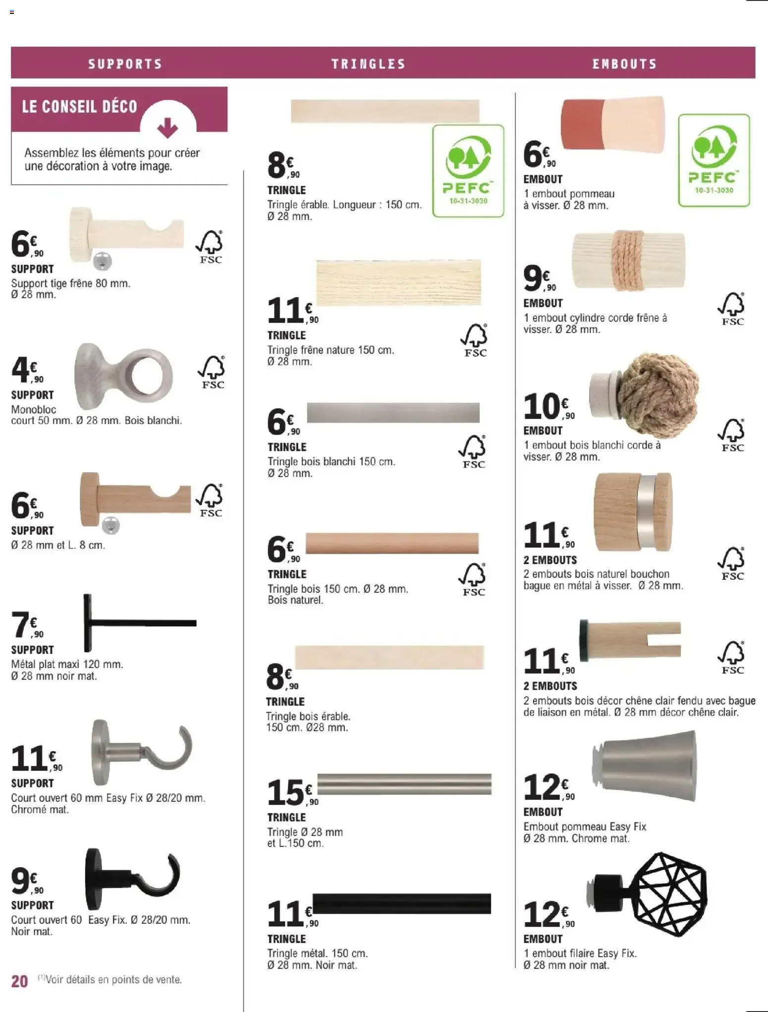 Brico E.Leclerc Guide 2026 Décoration & Luminaire du 20 janvier au 21 février 2026 - Catalogue page 20