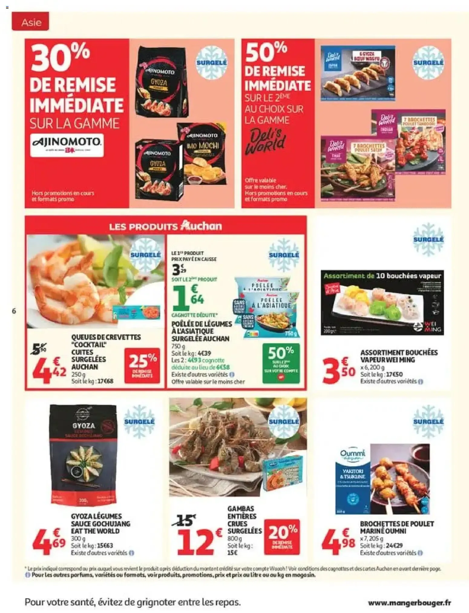 Auchan Saveurs d'Asie hypers à partir du 22/09/2026 - promo en ligne du 22 septembre au 4 octobre 2026 - Catalogue page 6
