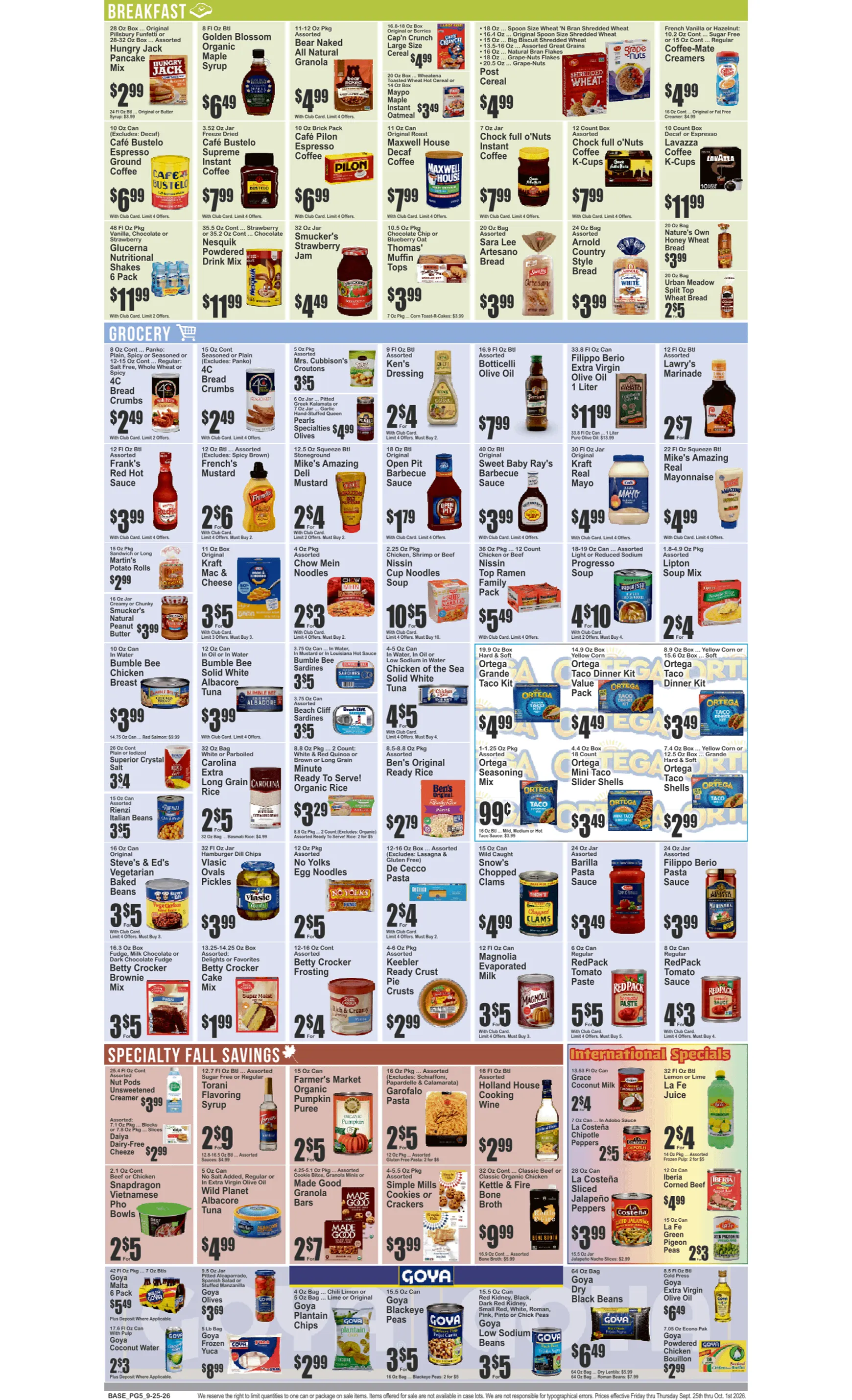 Weekly ad Current Key Food - Fresh leaflet valid from Friday 09/25/2026 to Thursday 10/01/2026 from September 25 to October 1 2026 - Page 6