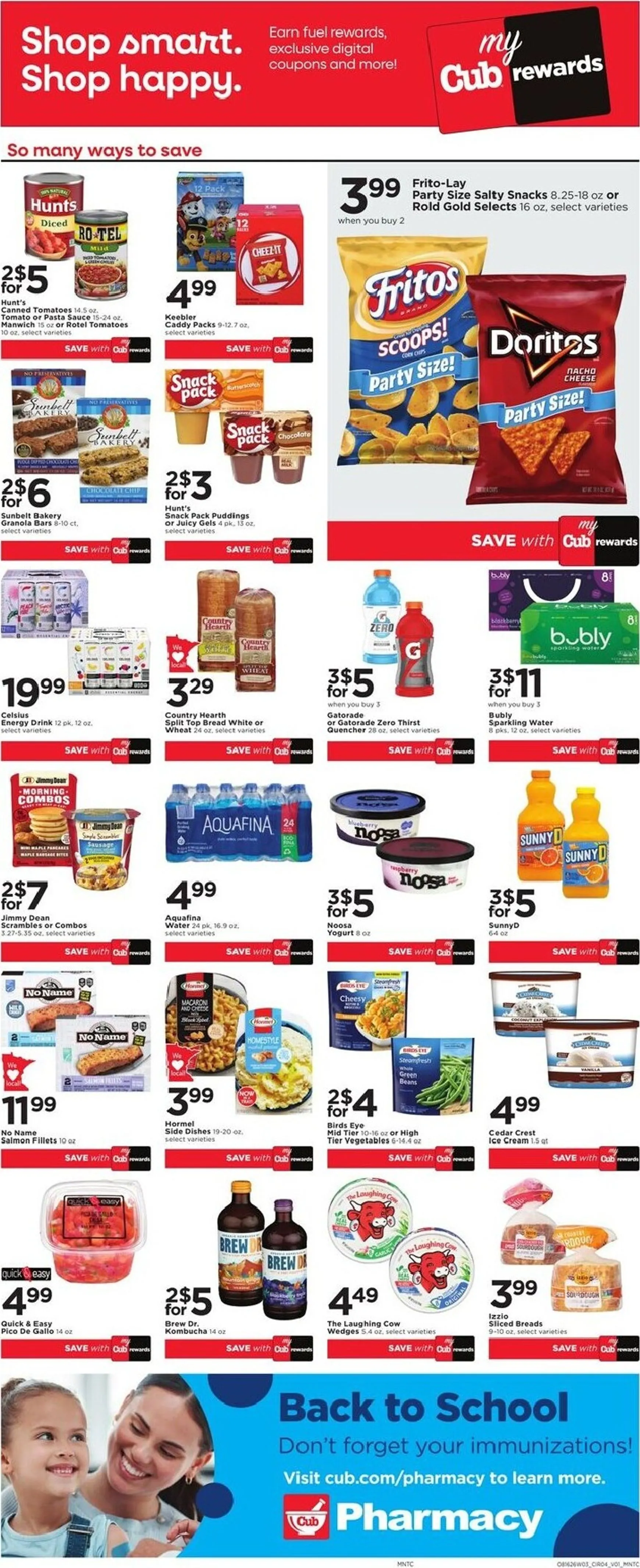 Weekly promotion Current Cub leaflet valid from Sunday 08/16/2026 to Saturday 08/22/2026 spanning from August 16 to August 22 2026 - Page 6 for Catalogue 365