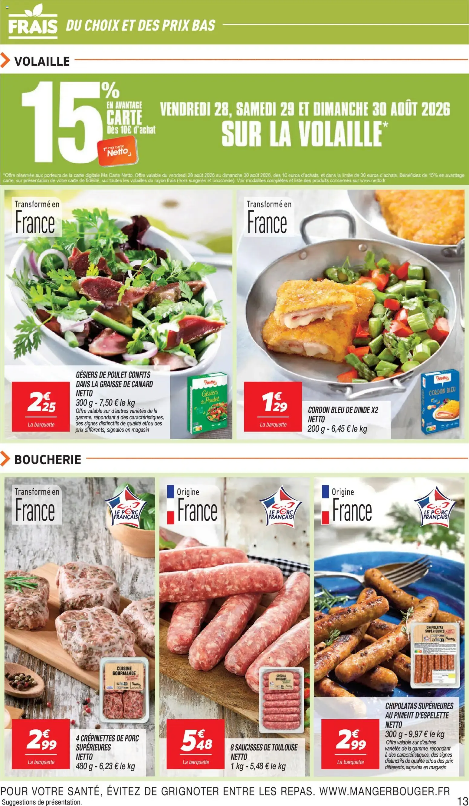 Netto catalogue à partir du 25/08/2026 - promo en ligne du 25 août au 31 août 2026 - Catalogue page 13