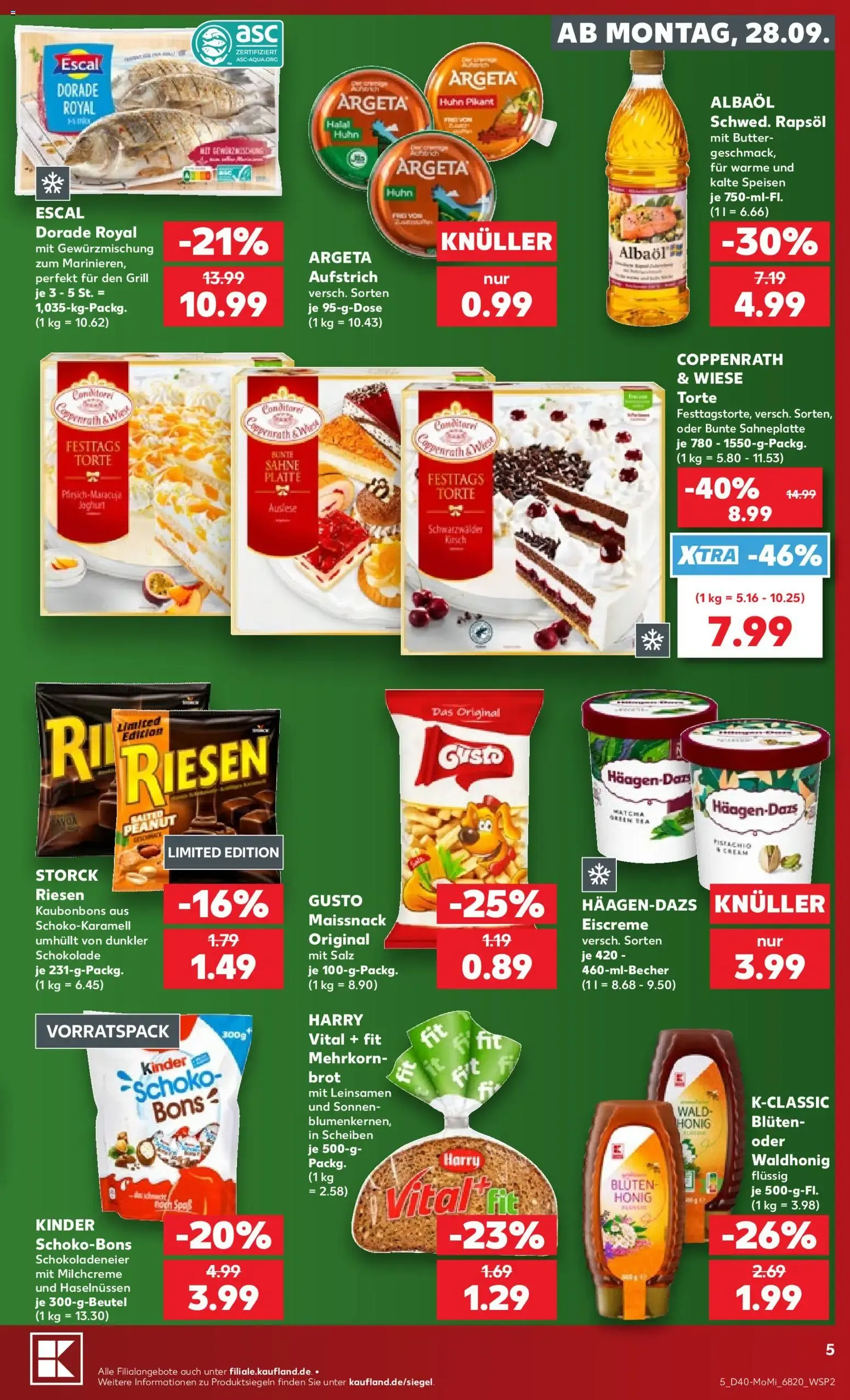 Kaufland: RICHTIG SPAREN ZUM WOCHENSTART van 28 september tot 30 september 2026 - Folder pagina 5