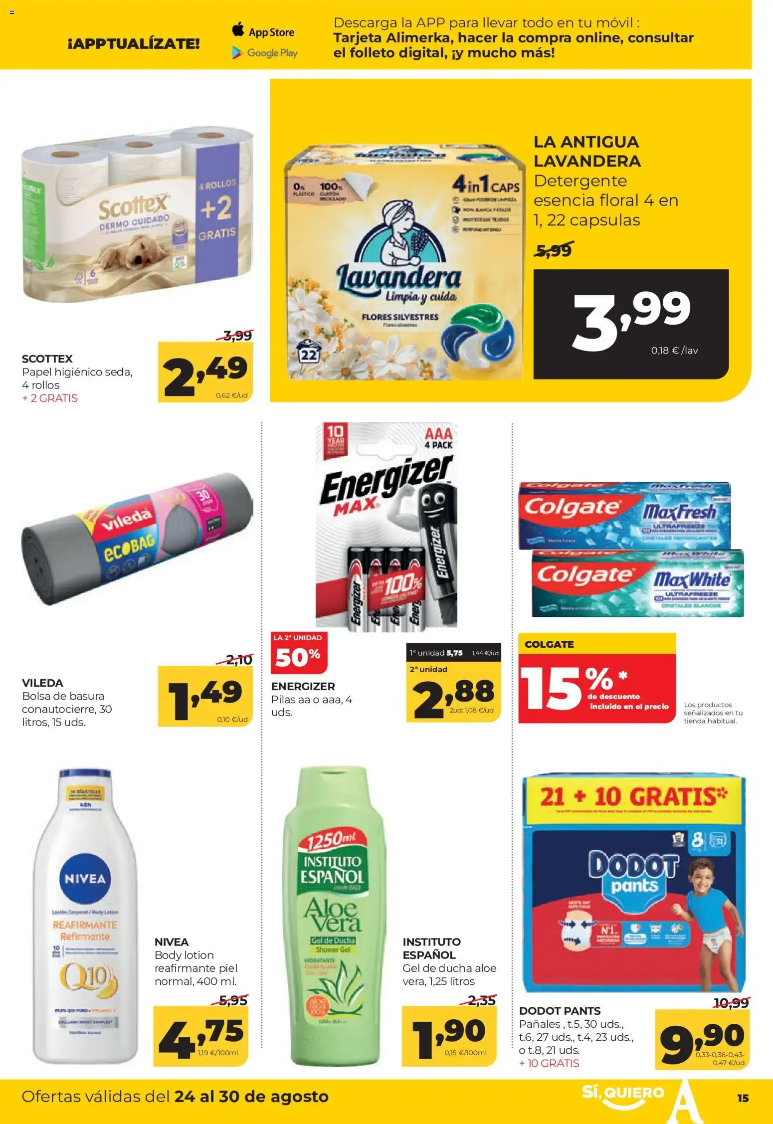 Catálogo de Alimerka folleto del 24/08/2026 | Catálogo 24 de agosto al 30 de agosto 2026 - Página 15