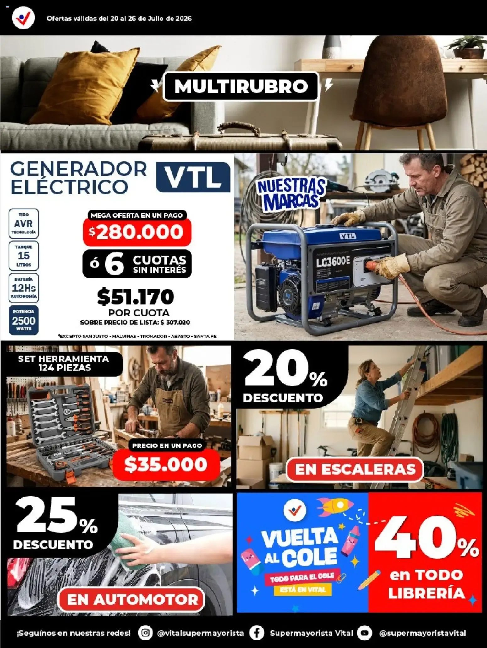 Ofertas de Vital - Especial de nonfood SALTA || del 20/07/2026 - 26/07/2026 || Catálogo 20 de julio al 26 de julio 2026 - Página 5 del catálogo
