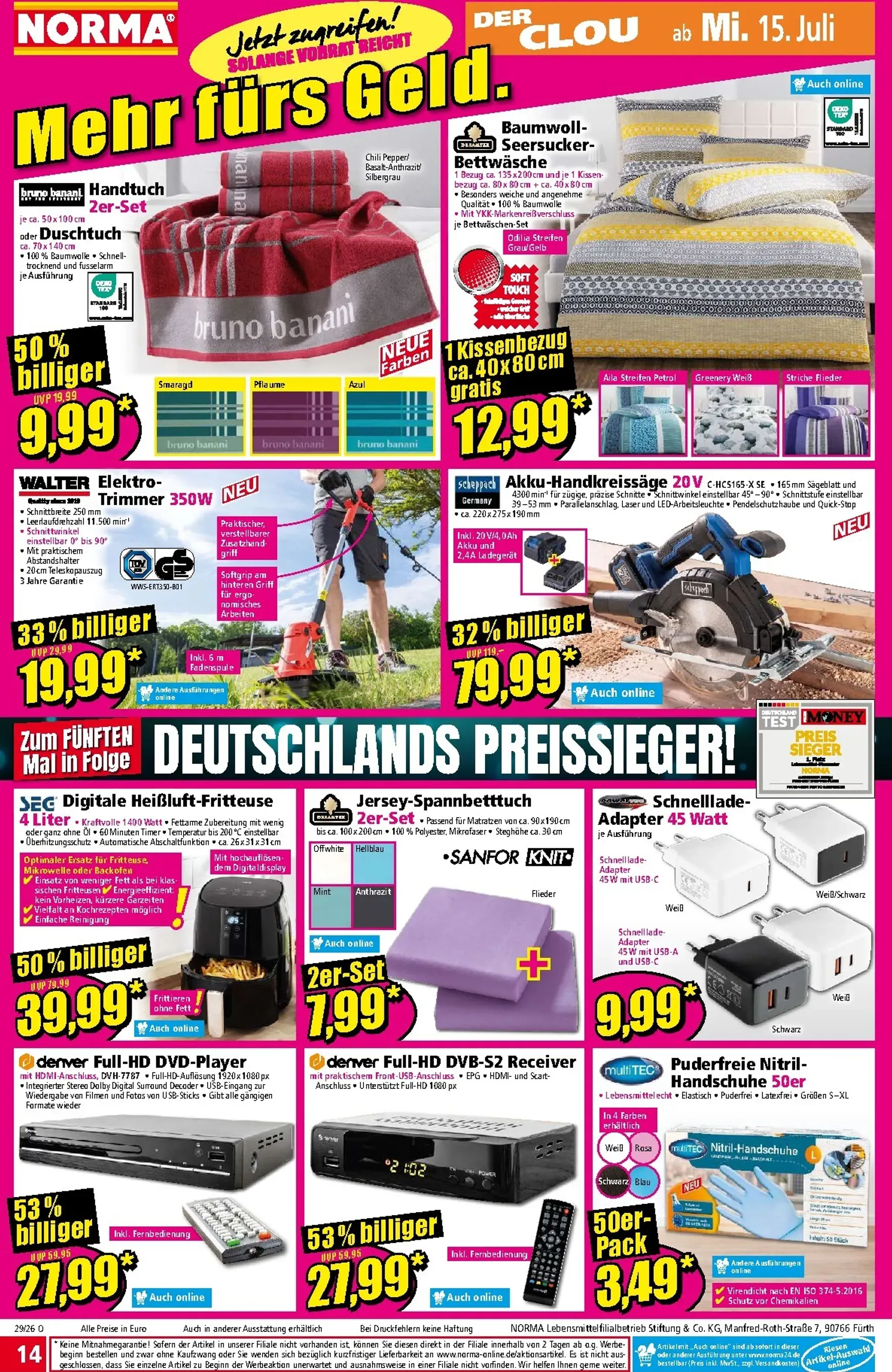 Norma Prospekt – von Montag 13.07.2026 bis Samstag 18.07.2026 von 13. Juli bis 18. Juli 2026 - Prospekt seite 14