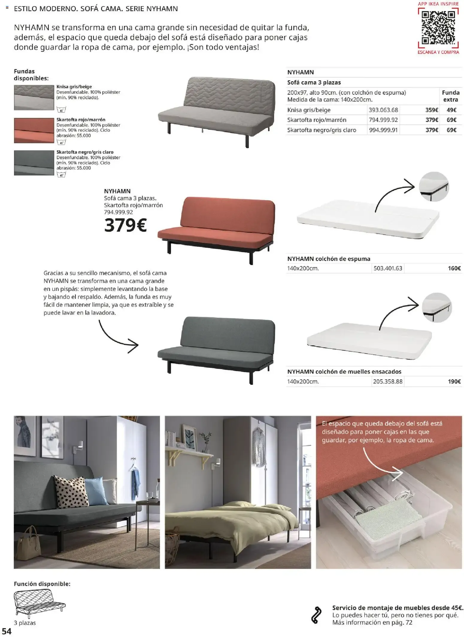 Catálogo de Guía de Compra Sofás IKEA 7 de mayo al 31 de agosto 2026 - Página 54
