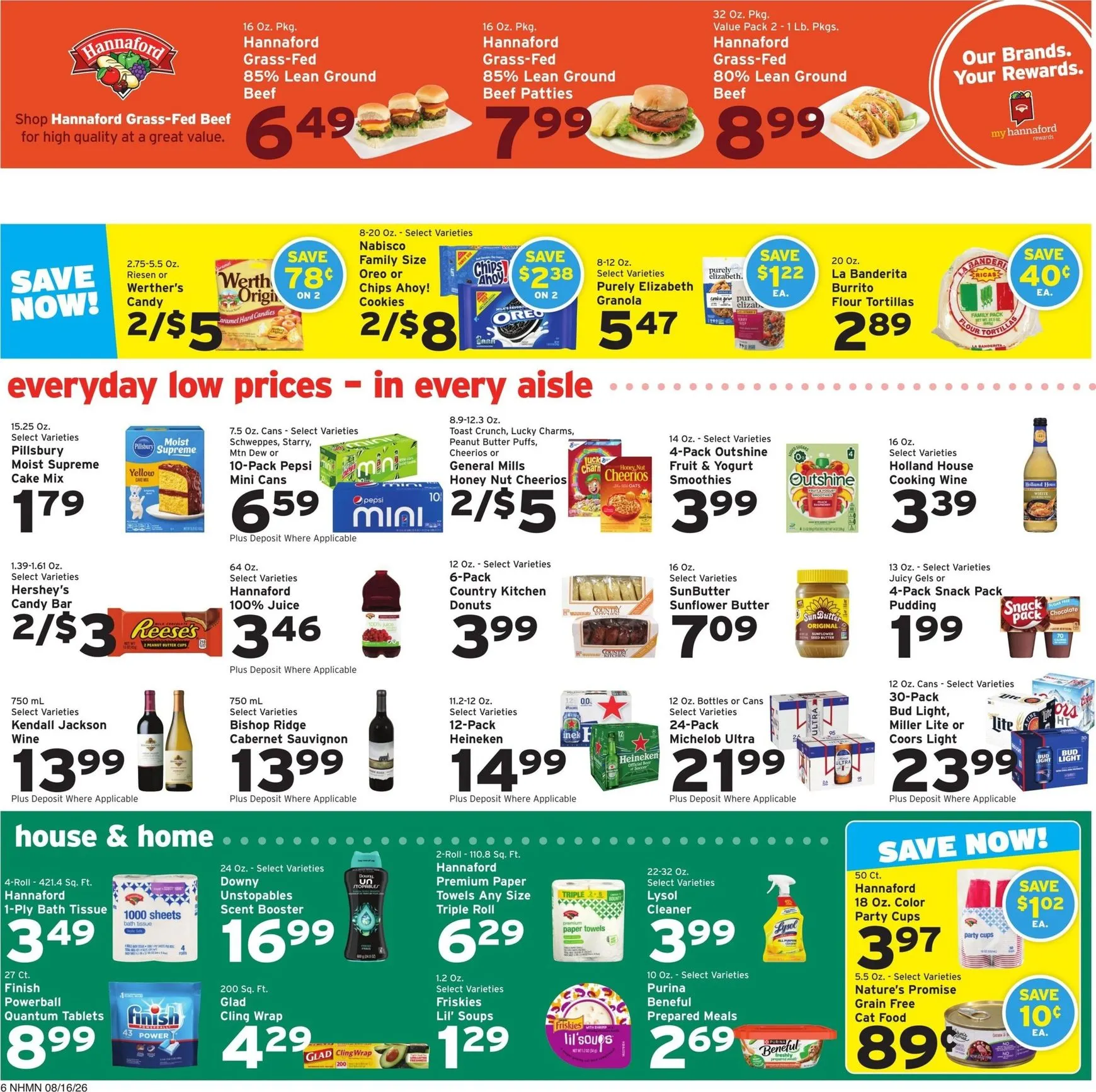 Weekly promotion Hannaford: Savings made easy. spanning from August 16 to August 22 2026 - Page 6 for Catalogue 365