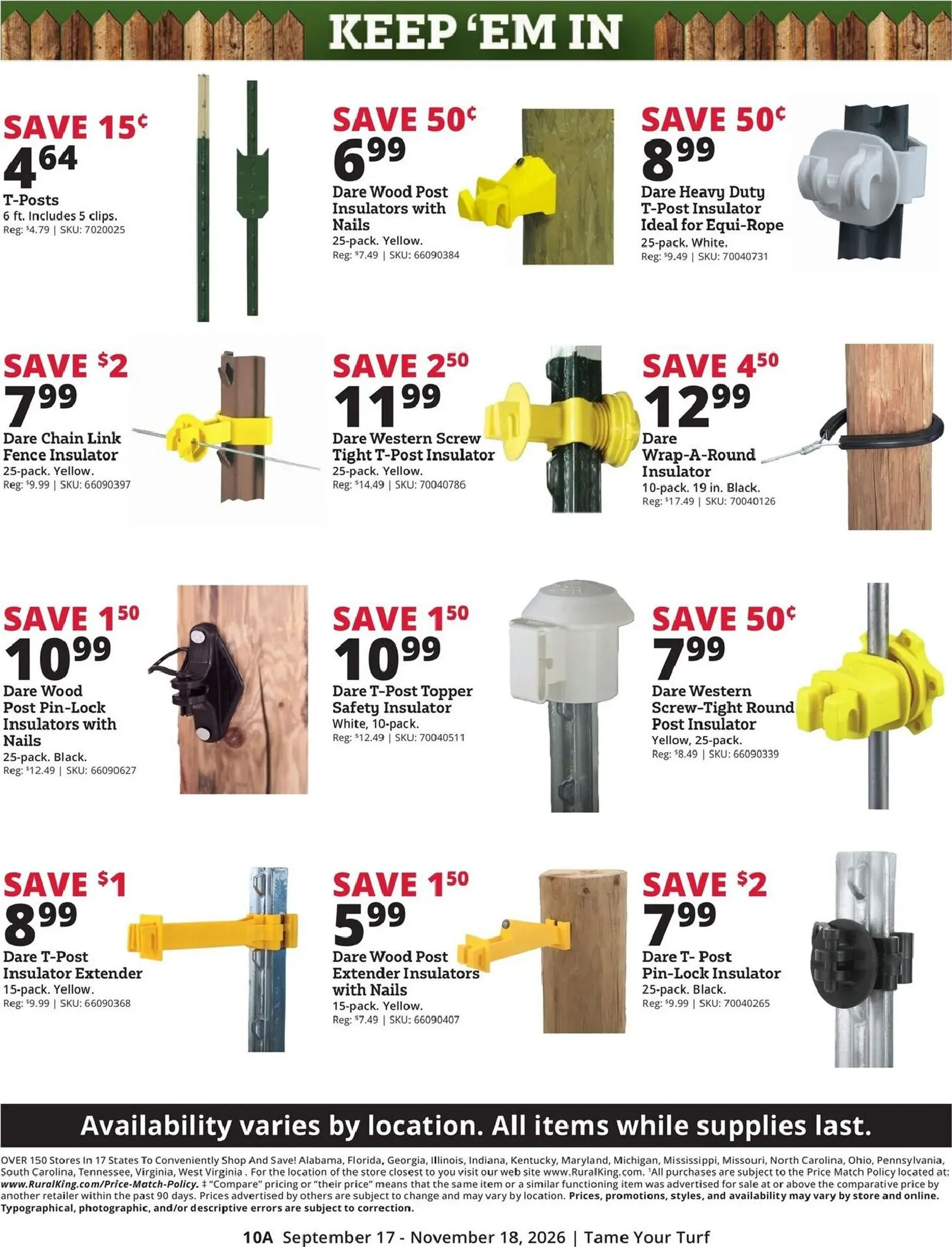 Weekly ad Rural King | Tame Your Turf from September 17 to November 18 2026 - Page 10