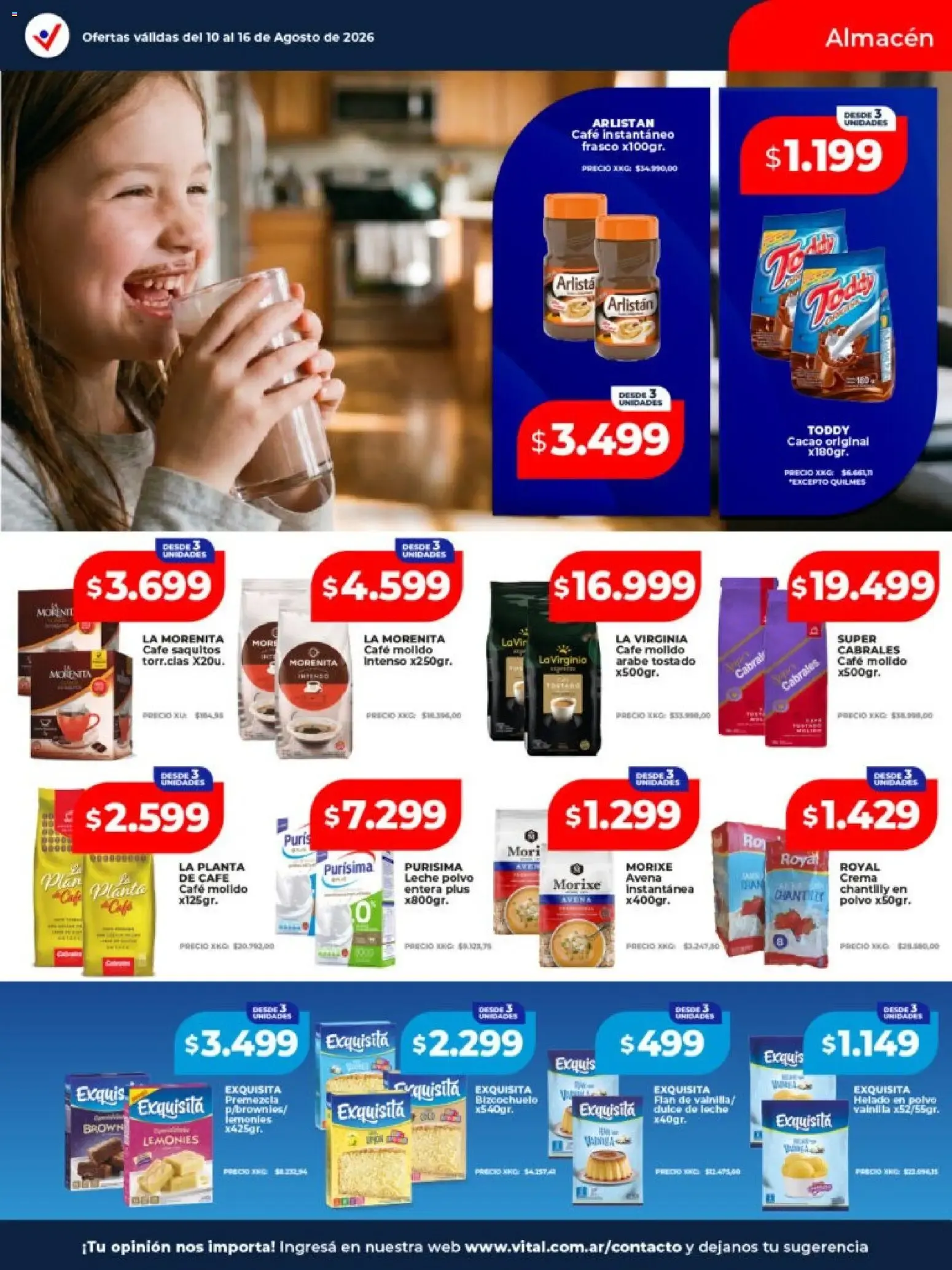 Ofertas de Vital - Ofertas Abasto || del 10/08/2026 - 16/08/2026 || Catálogo 10 de agosto al 16 de agosto 2026 - Página 18 del catálogo