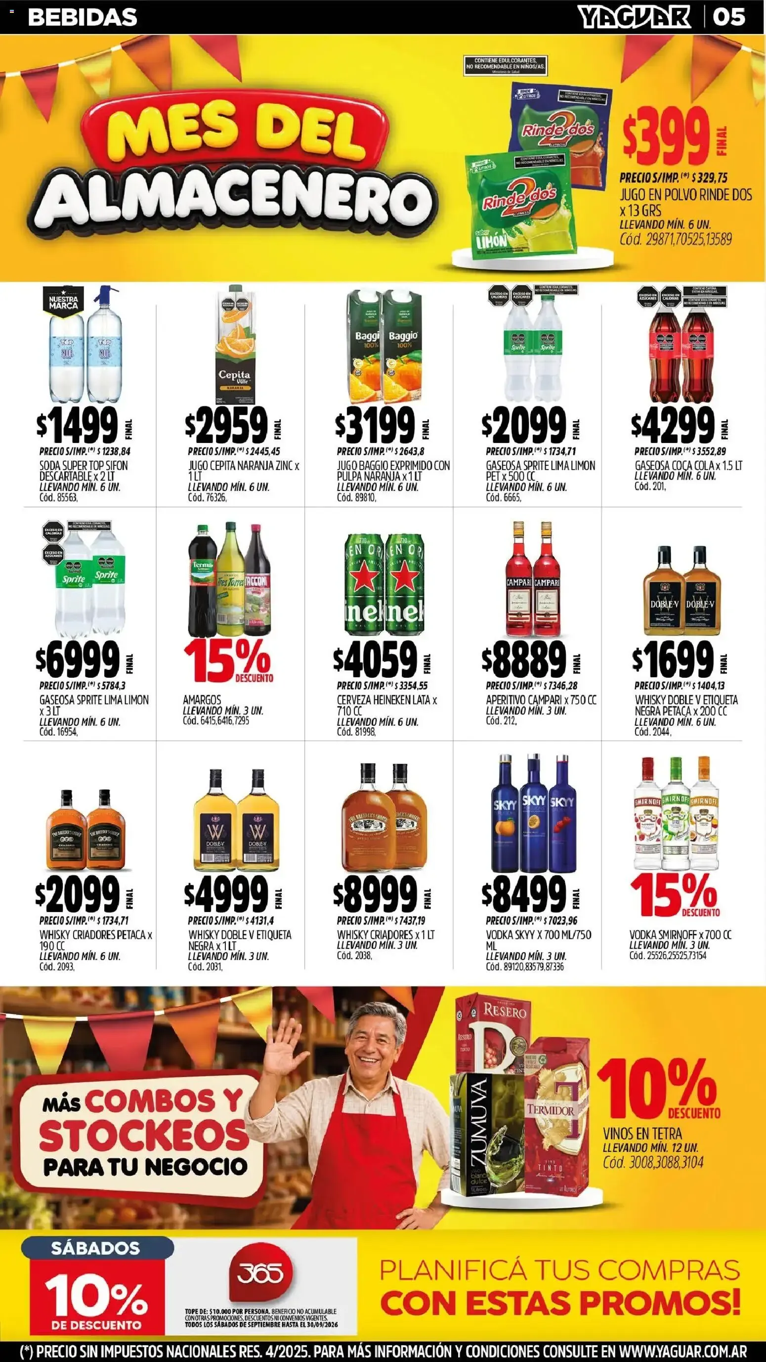 Ofertas de Mayorista Yaguar - Mes del Almacenero 31 de agosto al 6 de septiembre 2026 - Página 5 del catálogo