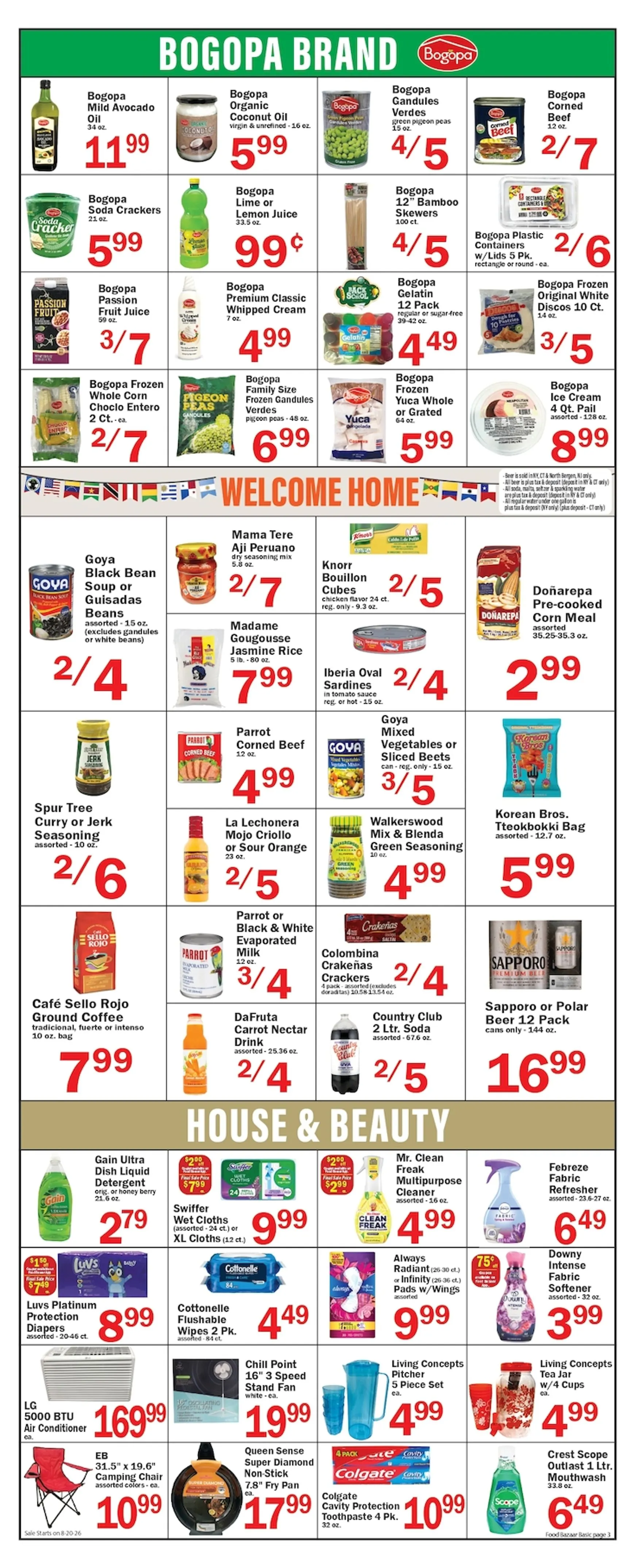 Weekly promotion Current Food Bazaar leaflet valid from Thursday 08/20/2026 to Wednesday 08/26/2026 spanning from August 20 to August 26 2026 - Page 3 for Catalogue 365