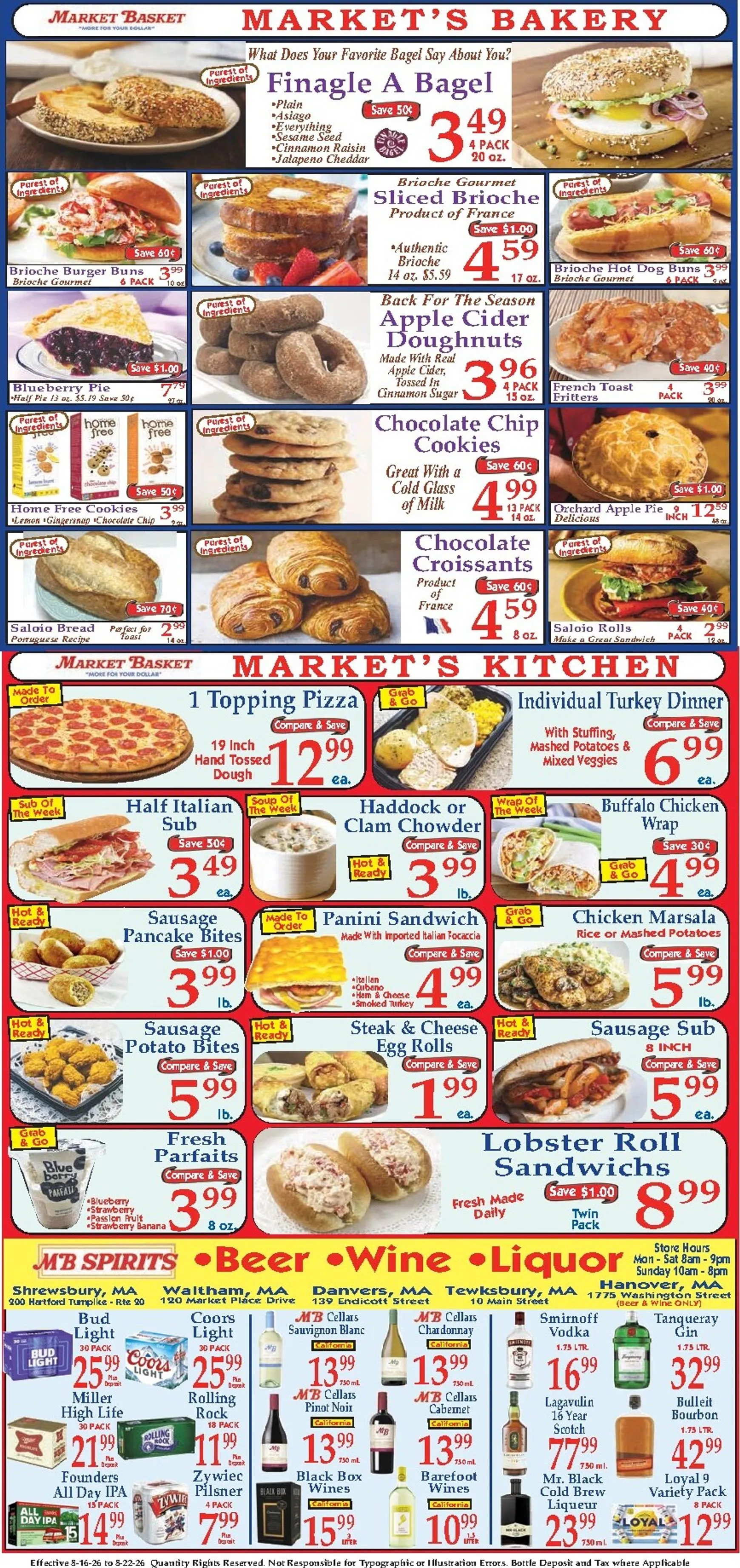 Weekly promotion Current Market Basket leaflet valid from Sunday 08/16/2026 to Saturday 08/22/2026 spanning from August 16 to August 22 2026 - Page 8 for Catalogue 365