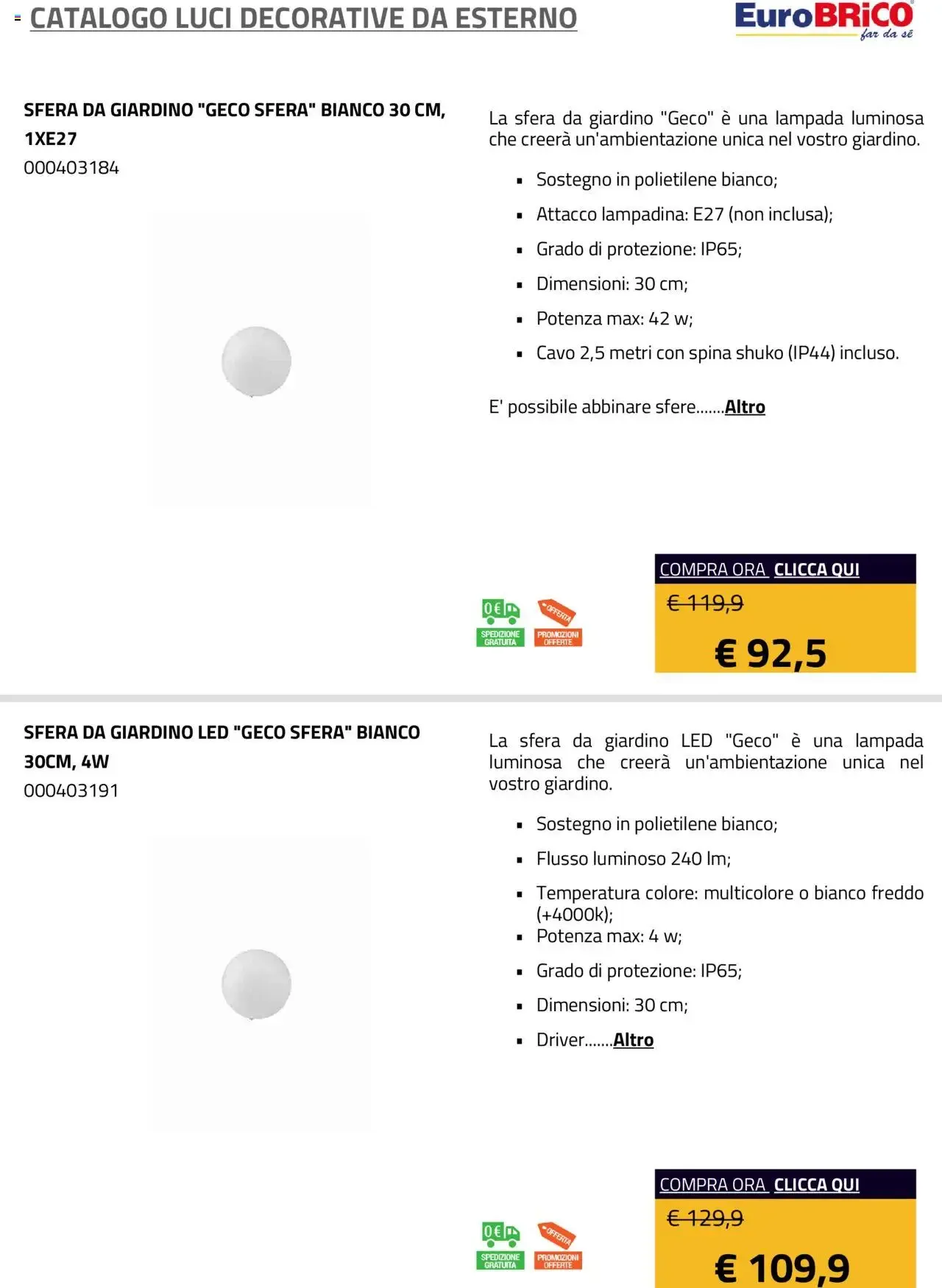 Eurobrico - Catalogo Luci Decorative da Esterno da 1 gennaio a 31 dicembre di 2025 - Pagina del volantino 3