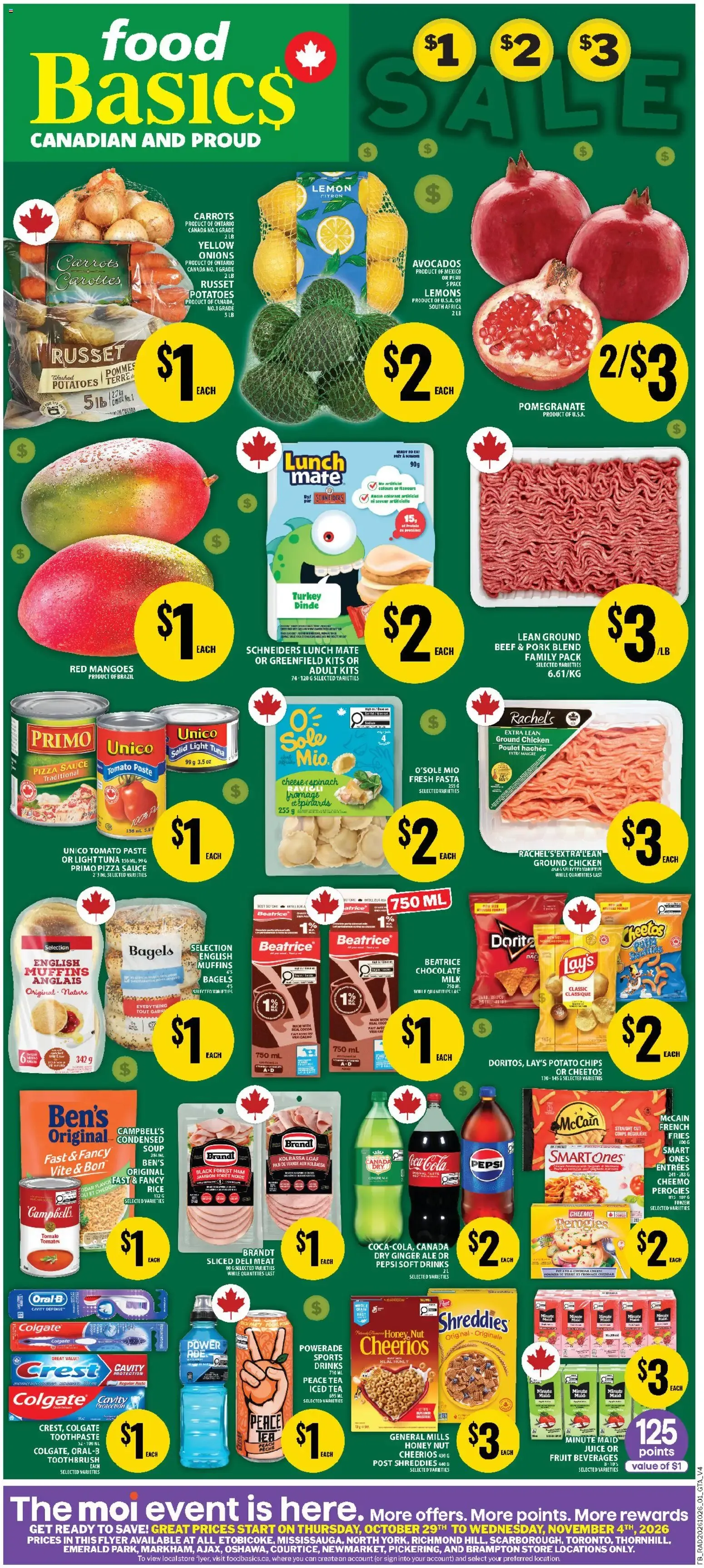 Food Basics weekly flyer / circulaire from Oct 29, 2026 > weekly specials & deals from October 29 to November 4 2026 - flyer page 1
