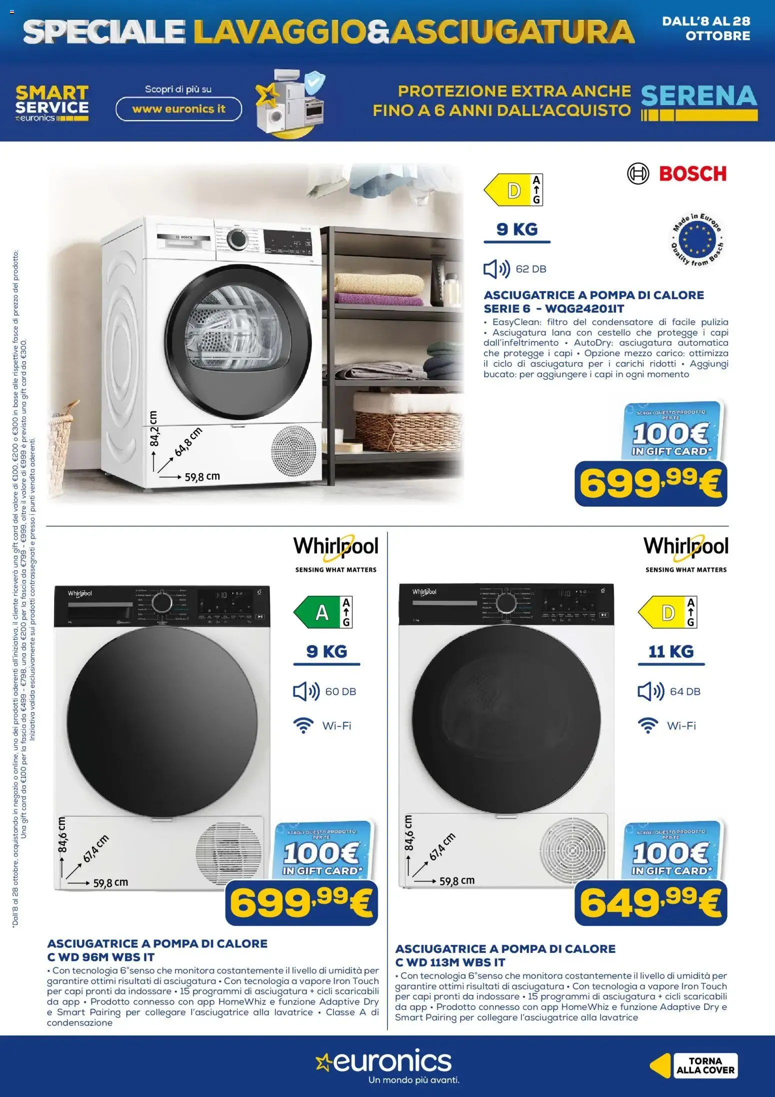 Euronics: Speciale Lavaggio & Asciugatura da 8 ottobre a 28 ottobre di 2026 - Pagina del volantino 7