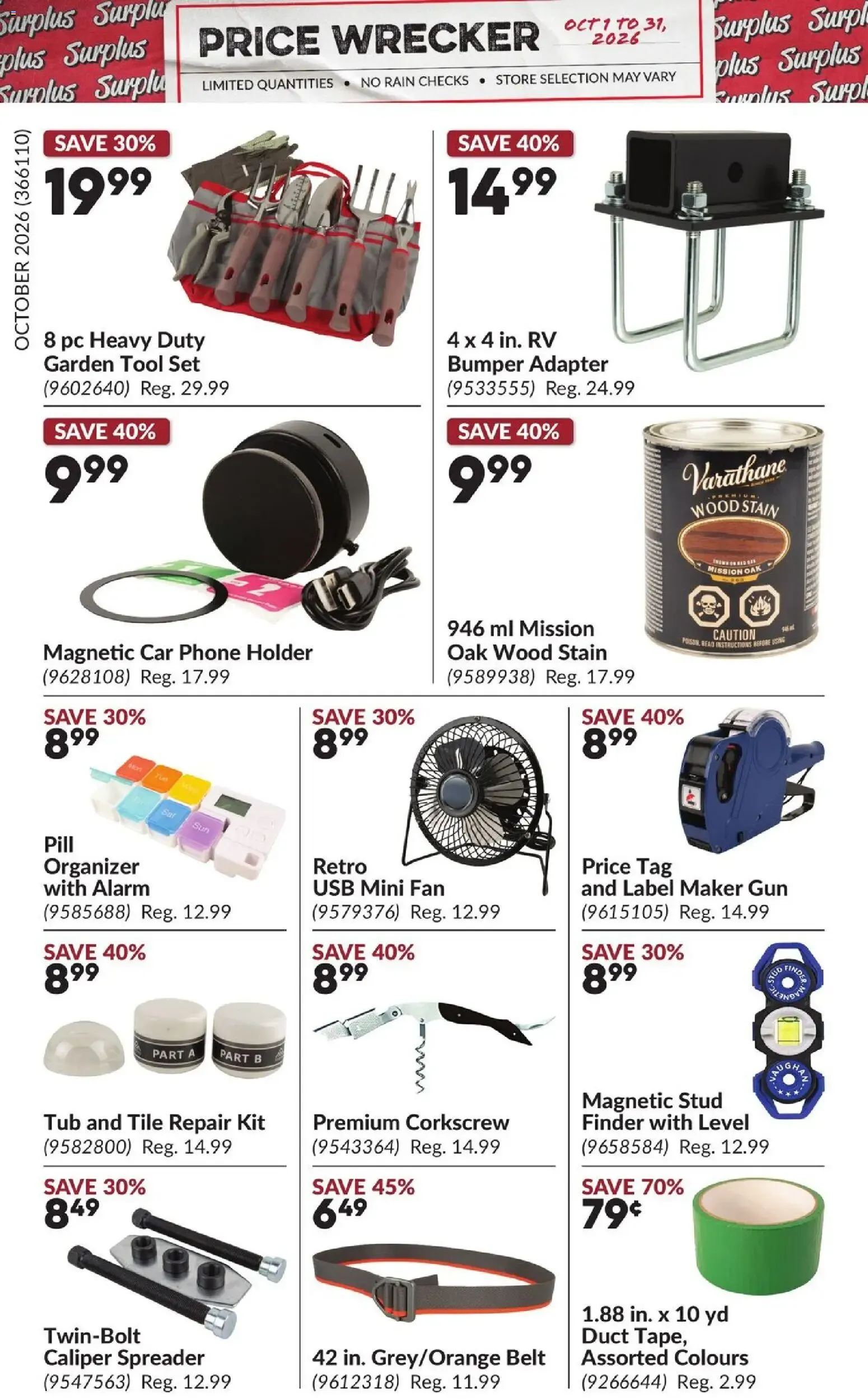 Princess Auto flyer - Price Wrecker from Oct 1, 2026 > weekly specials & deals from October 1 to October 31 2026 - flyer page 16