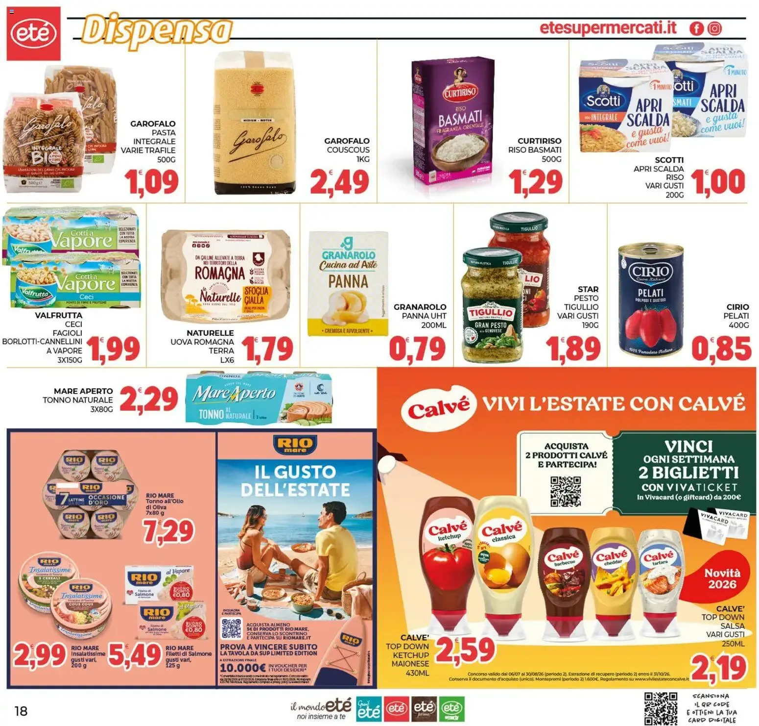 Eté volantino dal 07/08/2026 - online Offerte da 7 agosto a 18 agosto di 2026 - Pagina del volantino 18