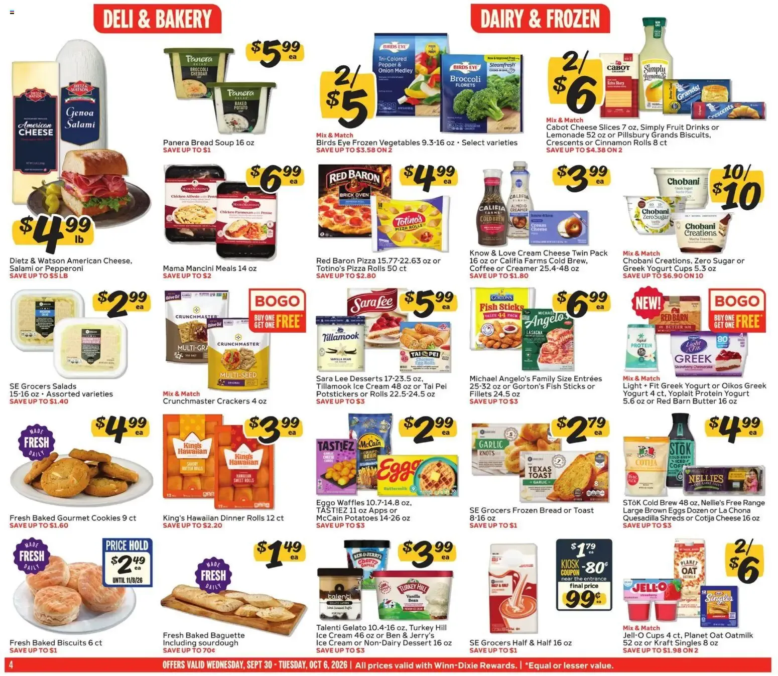 Weekly ad Winn Dixie Weekly Weekly Ad (09/30 - 10/06 2026) - Flyer from September 30 to October 6 2026 - Page 4