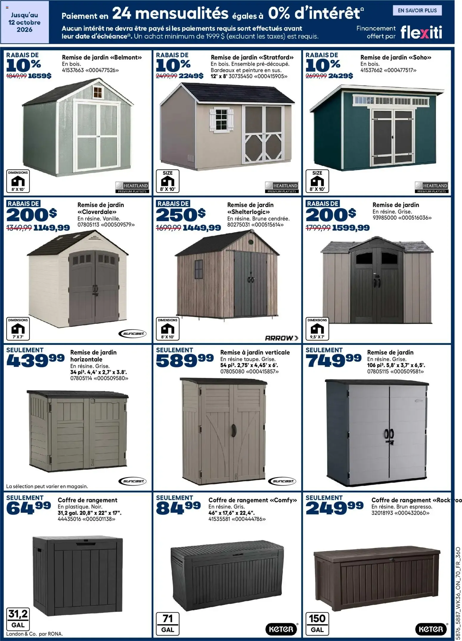 Rona circulaire from Oct 1, 2026 > weekly specials & deals from October 1 to October 14 2026 - flyer page 19