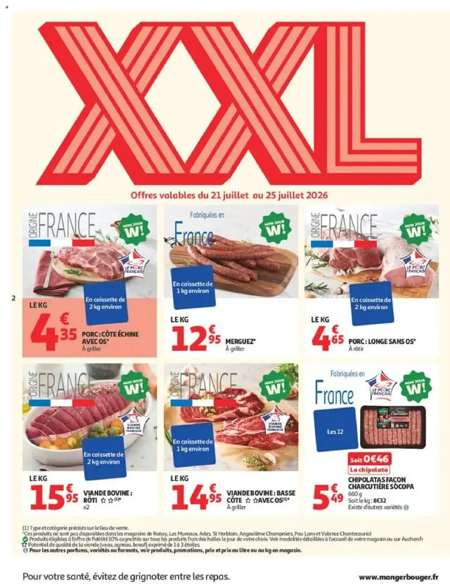Auchan Promos XXL, rentrée à partir du 21/07/2026 - promo en ligne du 21 juillet au 2 août 2026 - Catalogue page 2