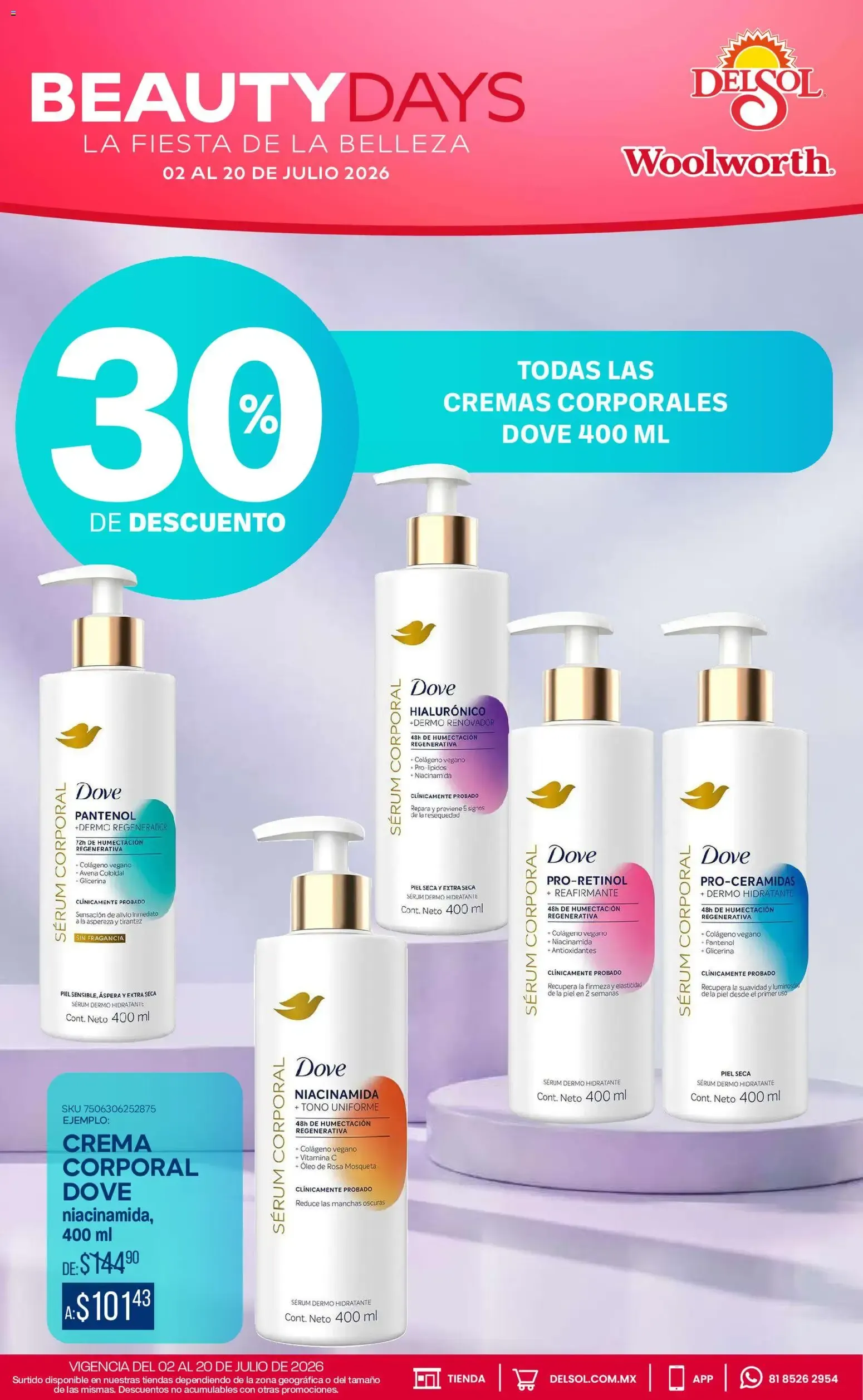 Catálogo de Del Sol y Woolworth katalog Beauty Days (02/07/2026 - 20/07/2026) - catálogo en línea 2 de julio al 20 de julio 2026 - Pagina 13